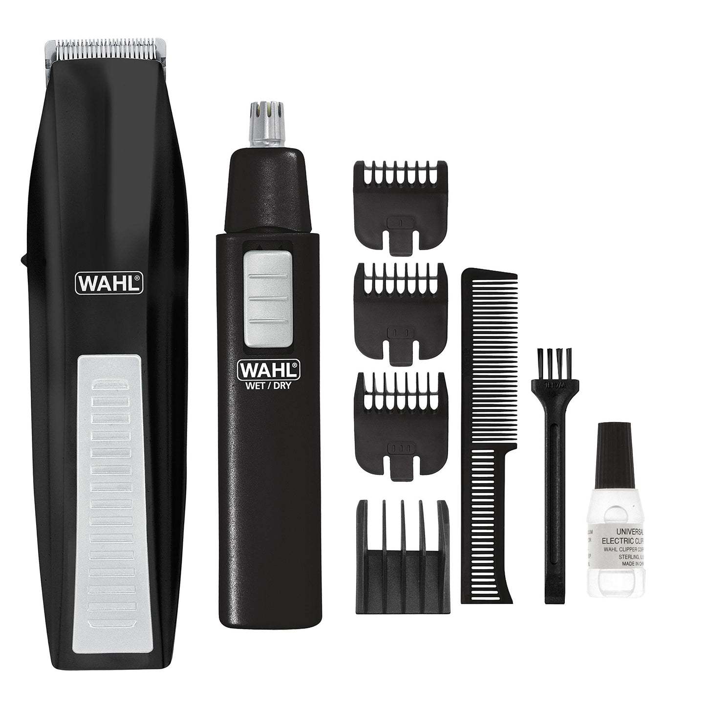 White Smoke Wahl Cordless Beard Trimmer w/Ear/Nose/Brow Trimmer