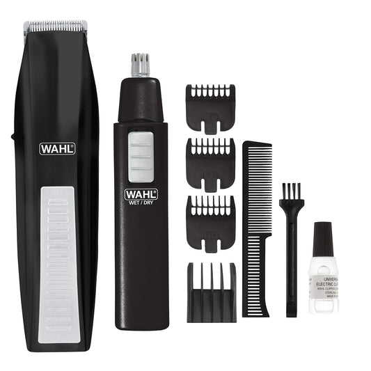 White Smoke Wahl Cordless Beard Trimmer w/Ear/Nose/Brow Trimmer