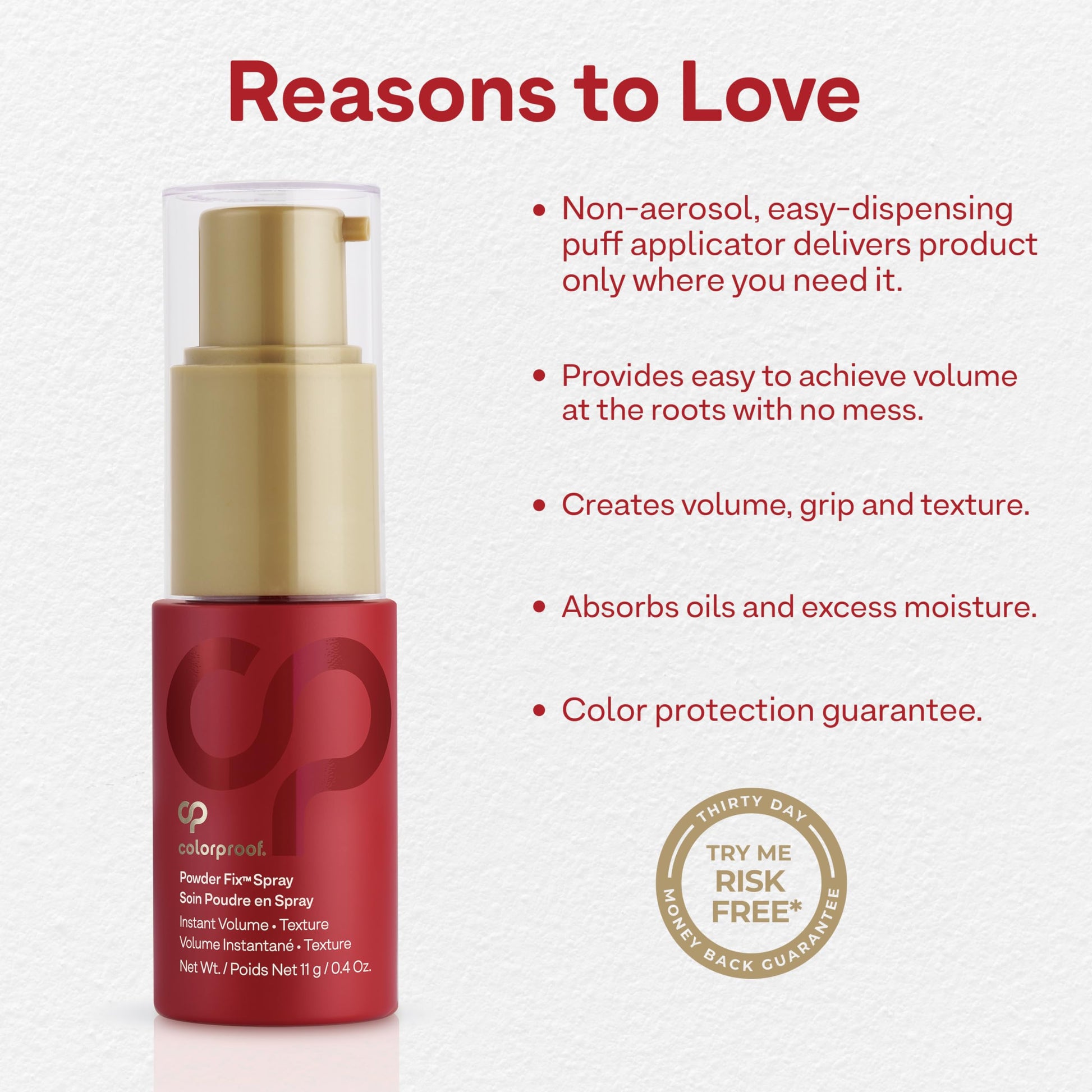 Lavender Colorproof Volume Hair Powder Spray 0.4 Fl. Oz. Talc Free Powder Texture Spray, Madagascar Vanilla Scent