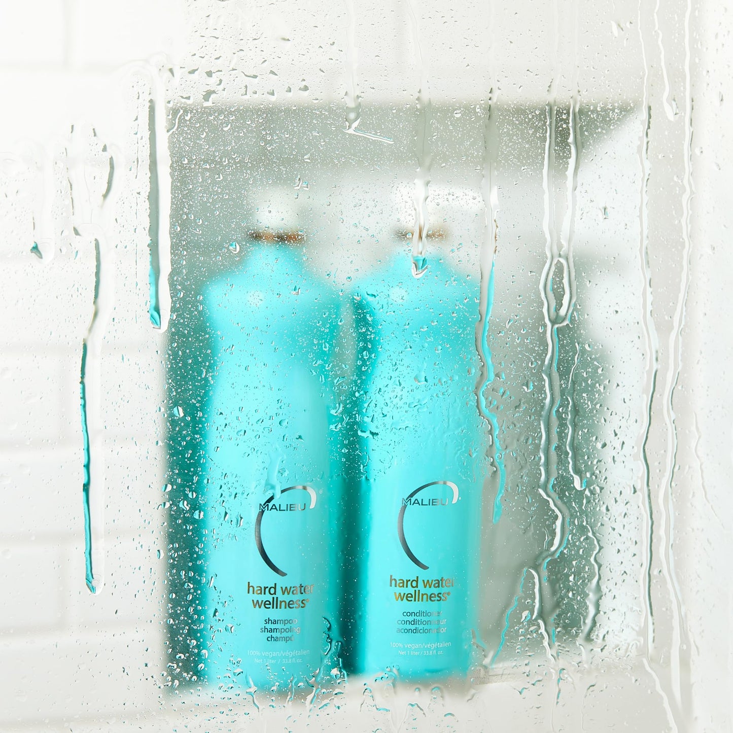Lavender Malibu C Hard Water Wellness Shampoo and Conditioner Duo - Hydrating Hair Care for Shine & Manageability - Protects from Waterborne Elements That Cause Dry, Damaged Hair (33.8oz)