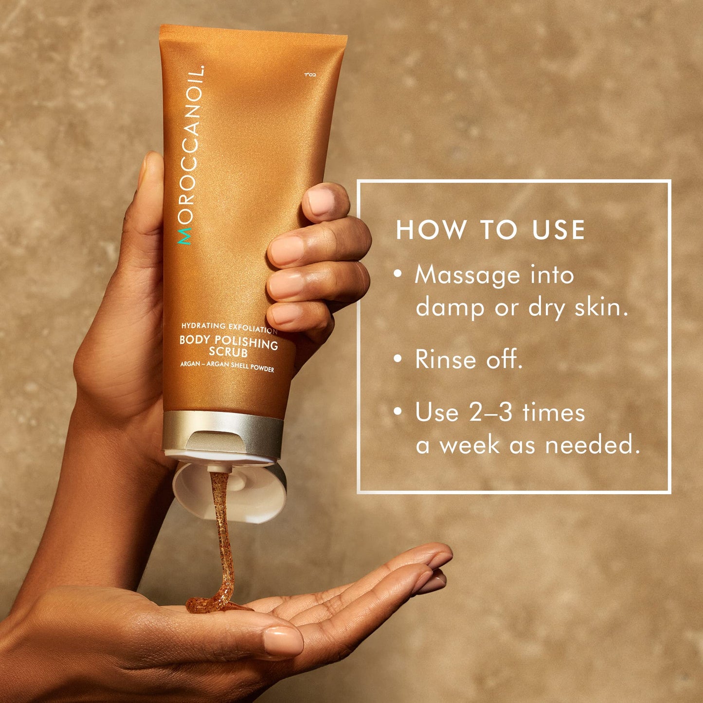 Dark Khaki Moroccanoil Body Polishing Scrub, 6.7 Fl. Oz