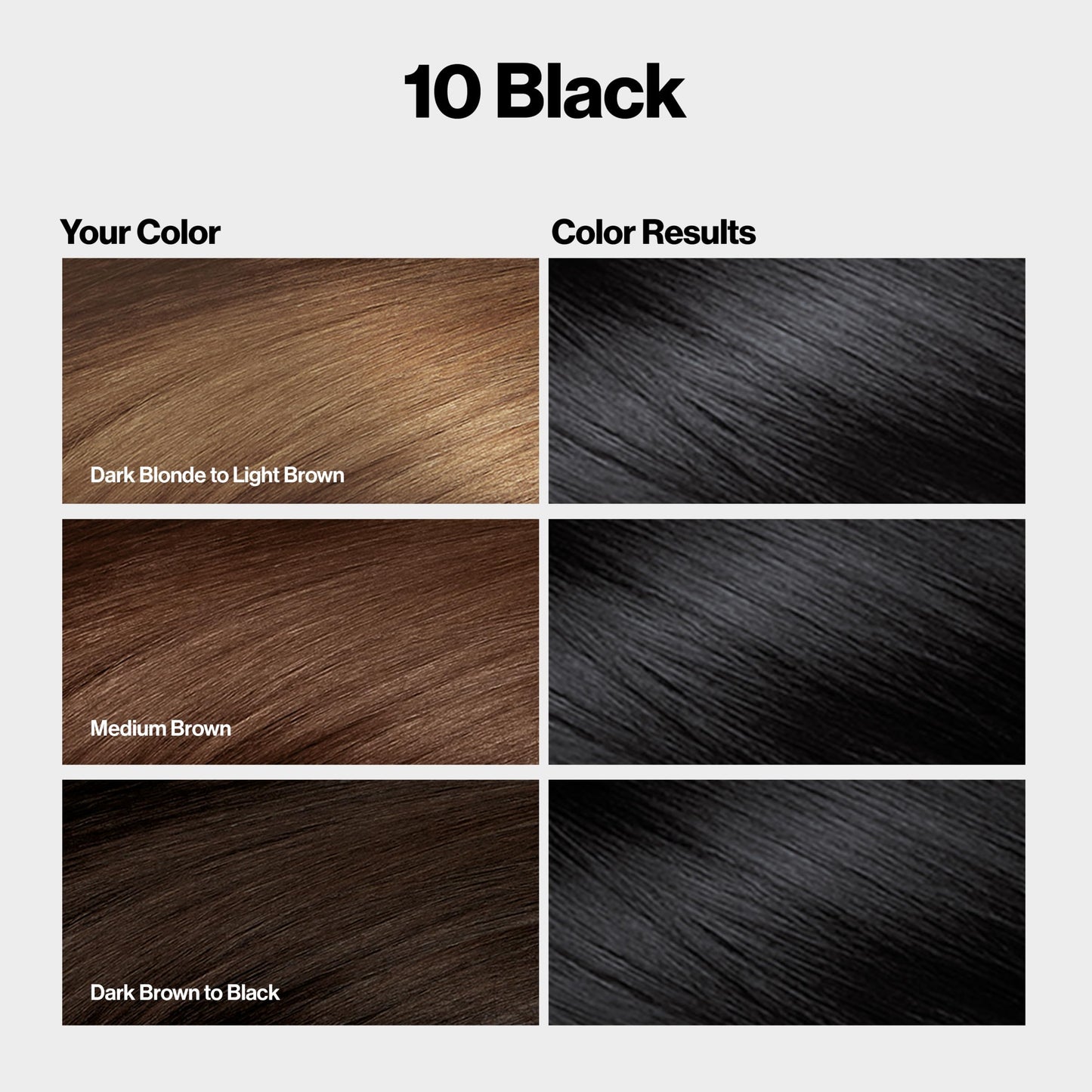 Lavender Revlon ColorSilk with Bond Repair Complex, Black Permanent Hair Color, 100% Gray Coverage, Ammonia Free Hair Dye, Vegan Keratin, 10 Black (Pack of 3)