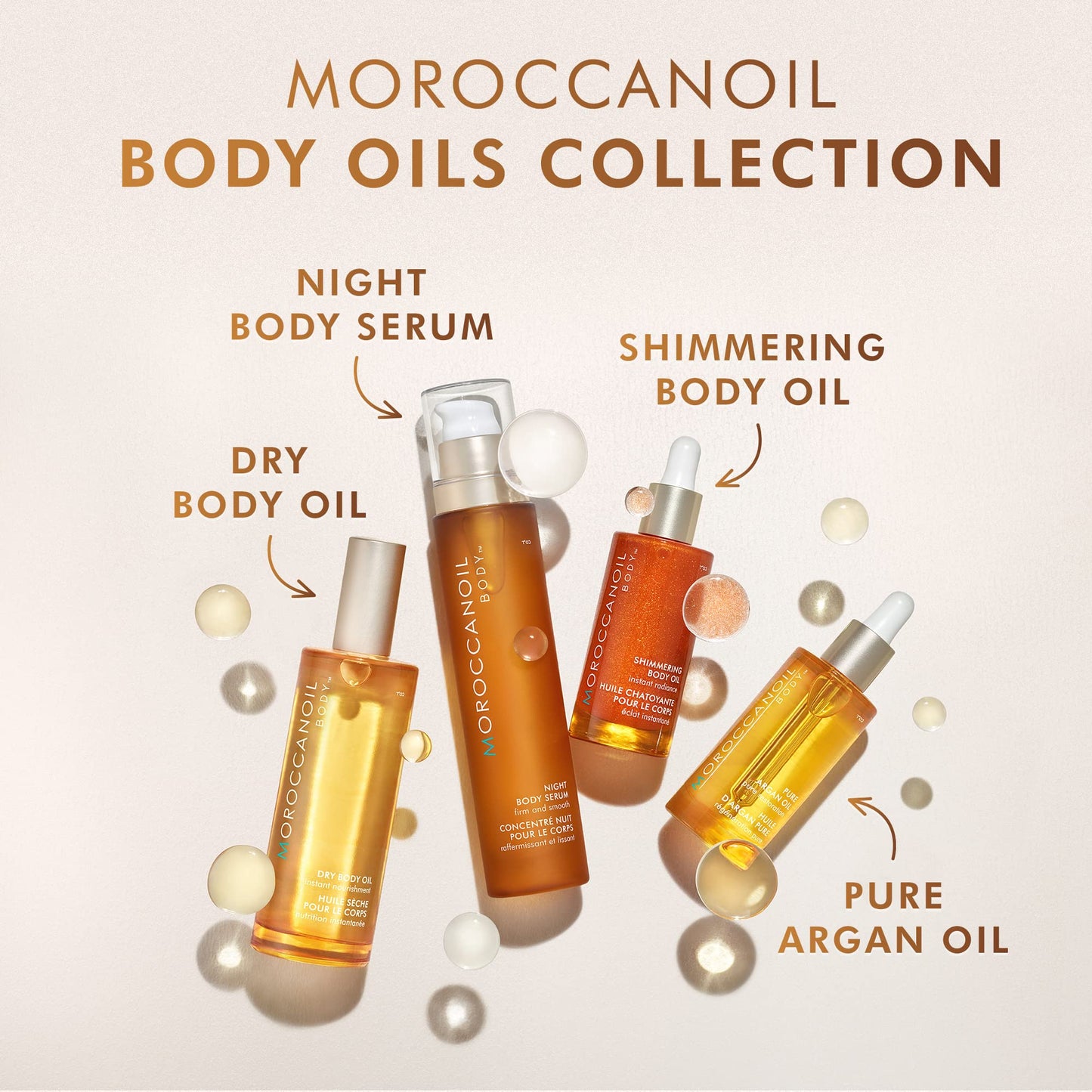 Misty Rose Moroccanoil Night Body Serum Body Oil, 1.7 Fl. Oz.