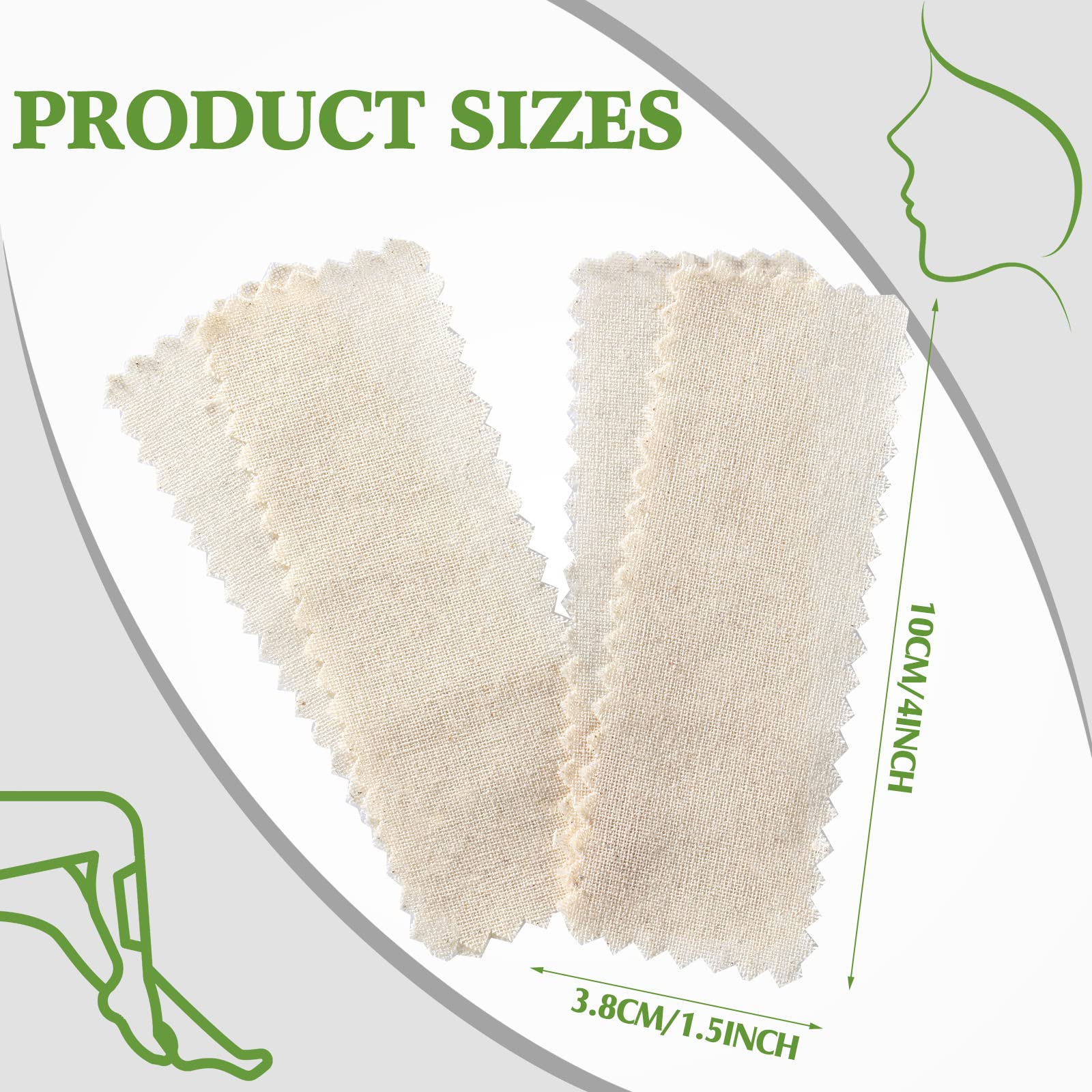 White Smoke Teling 1000 Pcs Muslin Cloth Wax Strips for Waxing Tear Resistant Epilating Soft Muslin Strips for Women Men Face Eyebrow Lip Body Sugaring Hair Removal, 4 x 1.5 Inches
