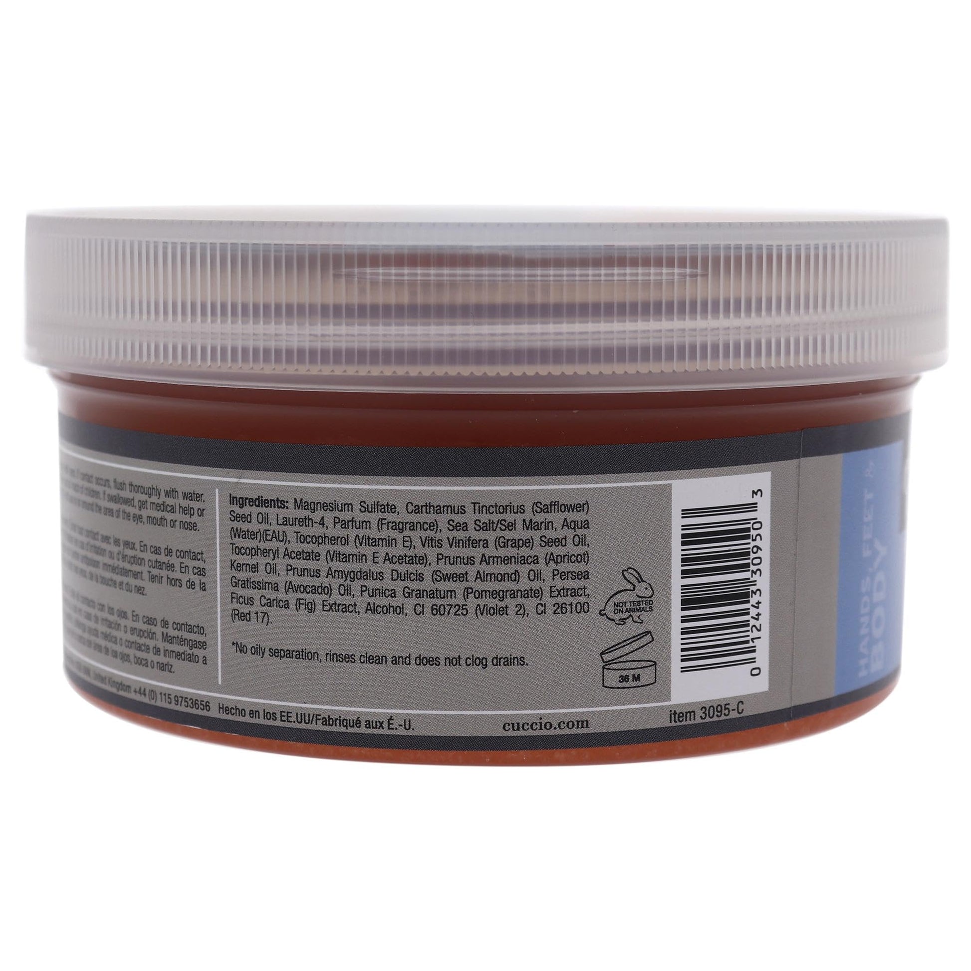 Dim Gray Cuccio Naturale Sea Salt Scrub - Gently Exfoliates To Remove Dead Skin Cells - Leaves Skin Supple, Radiant And Youthful Looking - Paraben And Cruelty Free - Pomegranate And Fig - 19.5 Oz