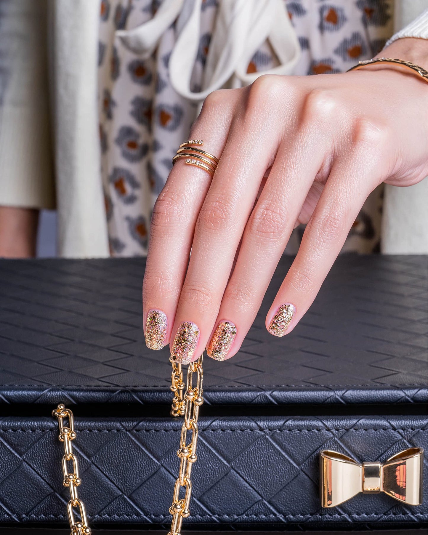 Dark Slate Gray Gelish Xpress Dip Powder, All That Glitters Is Gold Long-Lasting Nails. Featuring ColorFusion Technology, Odor-Free, Vitamin-Infused Formula, and Up to 21 Days of Chip-Free Wear, 1.5 ounce