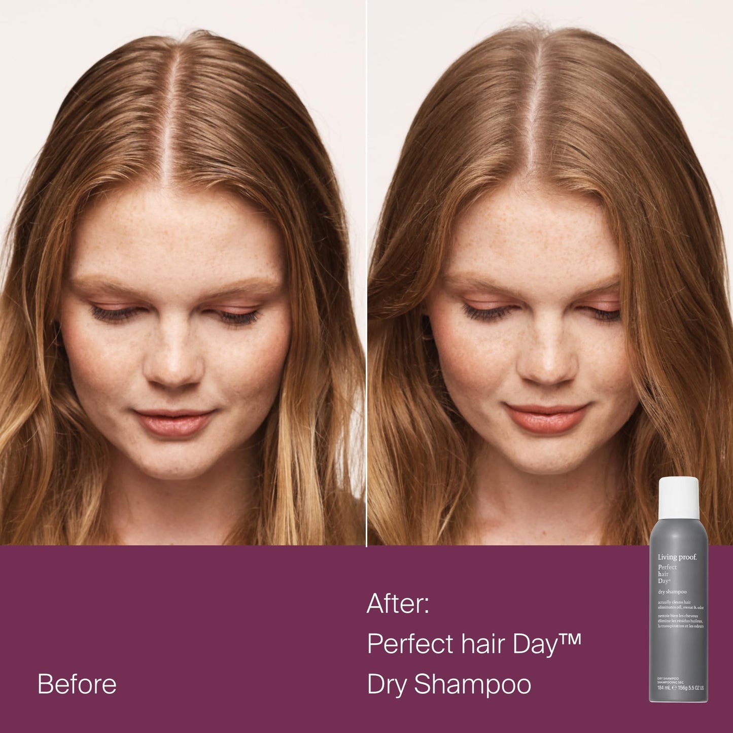 Maroon Living proof Perfect hair Day Dry Shampoo and Advanced Clean Dry Shampoo Gift Set($63 value)