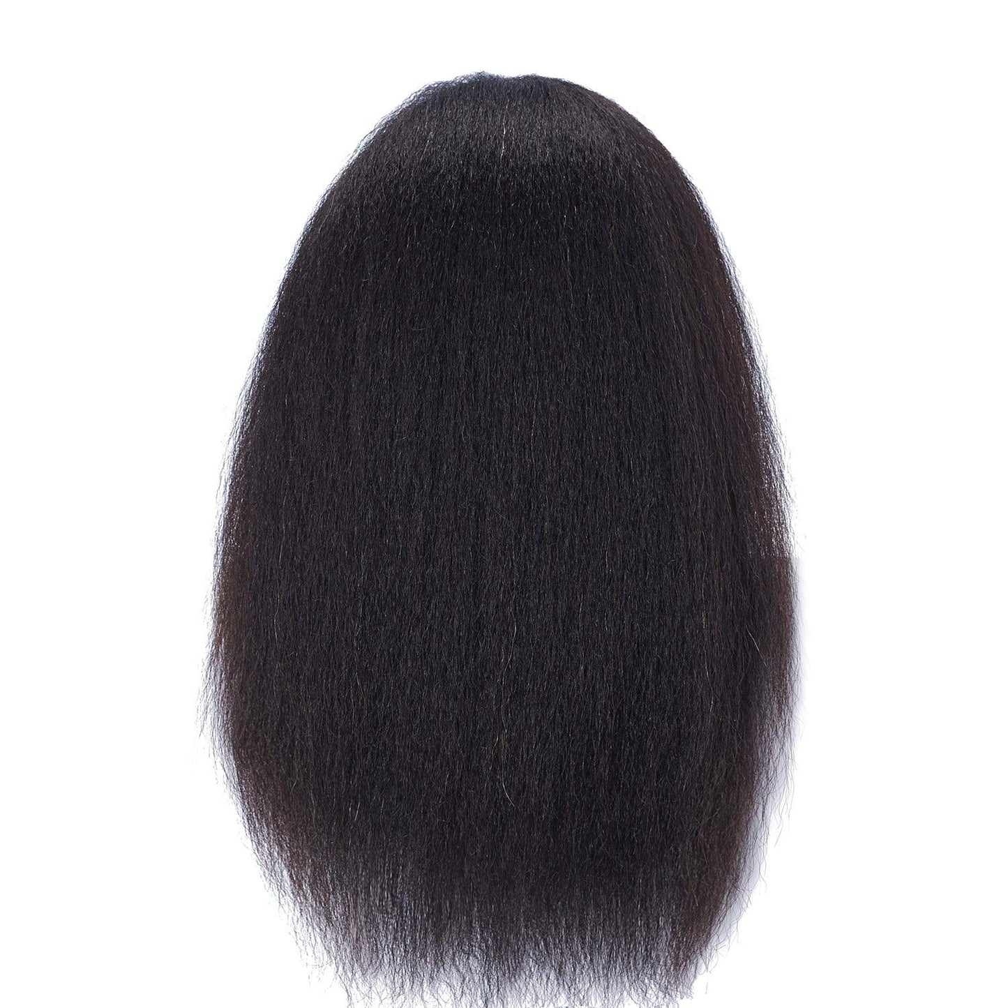 Dark Slate Gray Hairlink 100% Real Hair Afro Mannequin Head Hairdresser Hair Styling Training Head Dolls for Cosmetology Manikin Maniquins Practice Head with Stand (6611B0216)