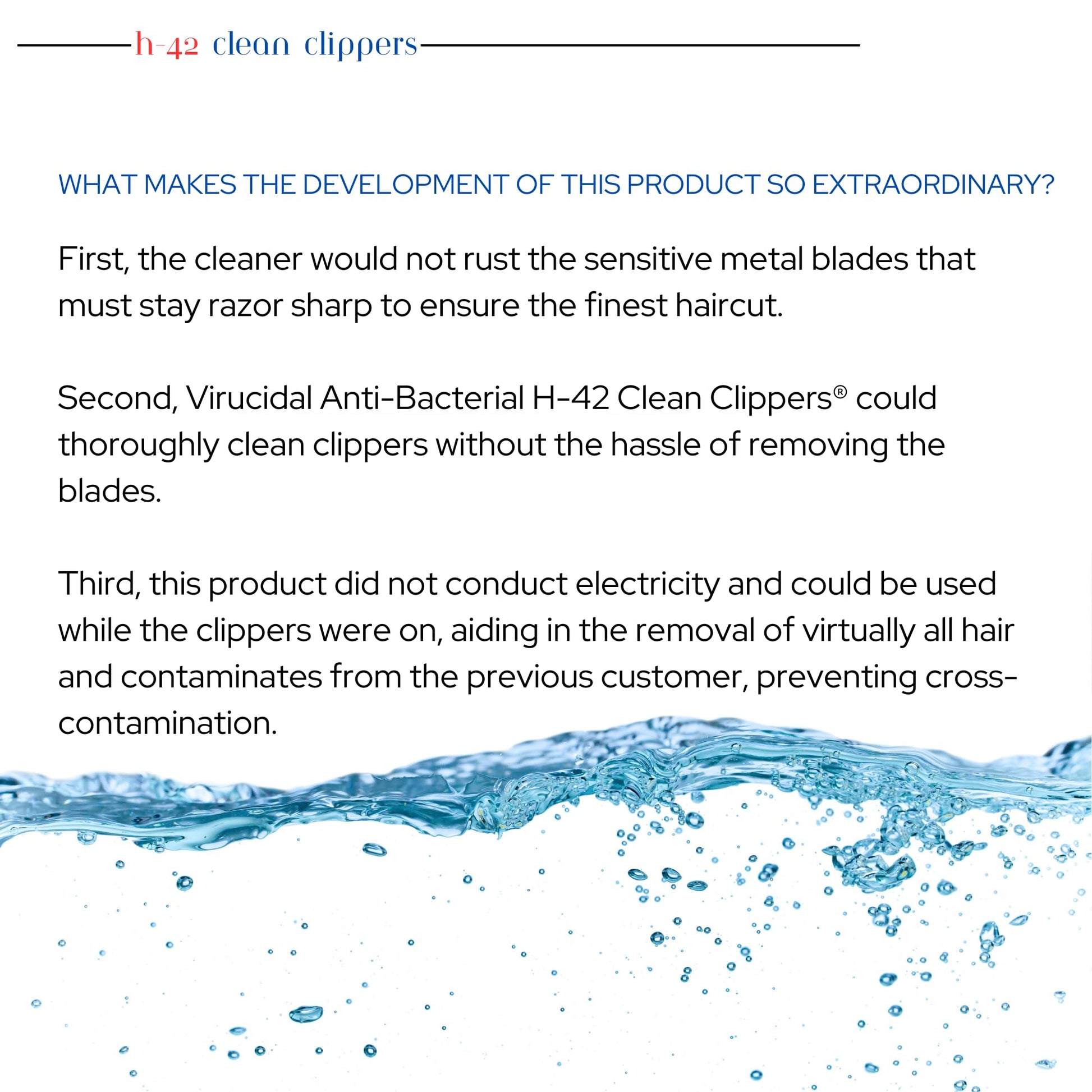 White Smoke Skin Revolution H-42 Clipper Blade Cleaner – Waterless Clipper Cleaner for Barbers, Anti-Rust Formula for Clippers and Trimmers, Cleans and Cools Blades, 16oz Spray Bottle (Pack of 1)
