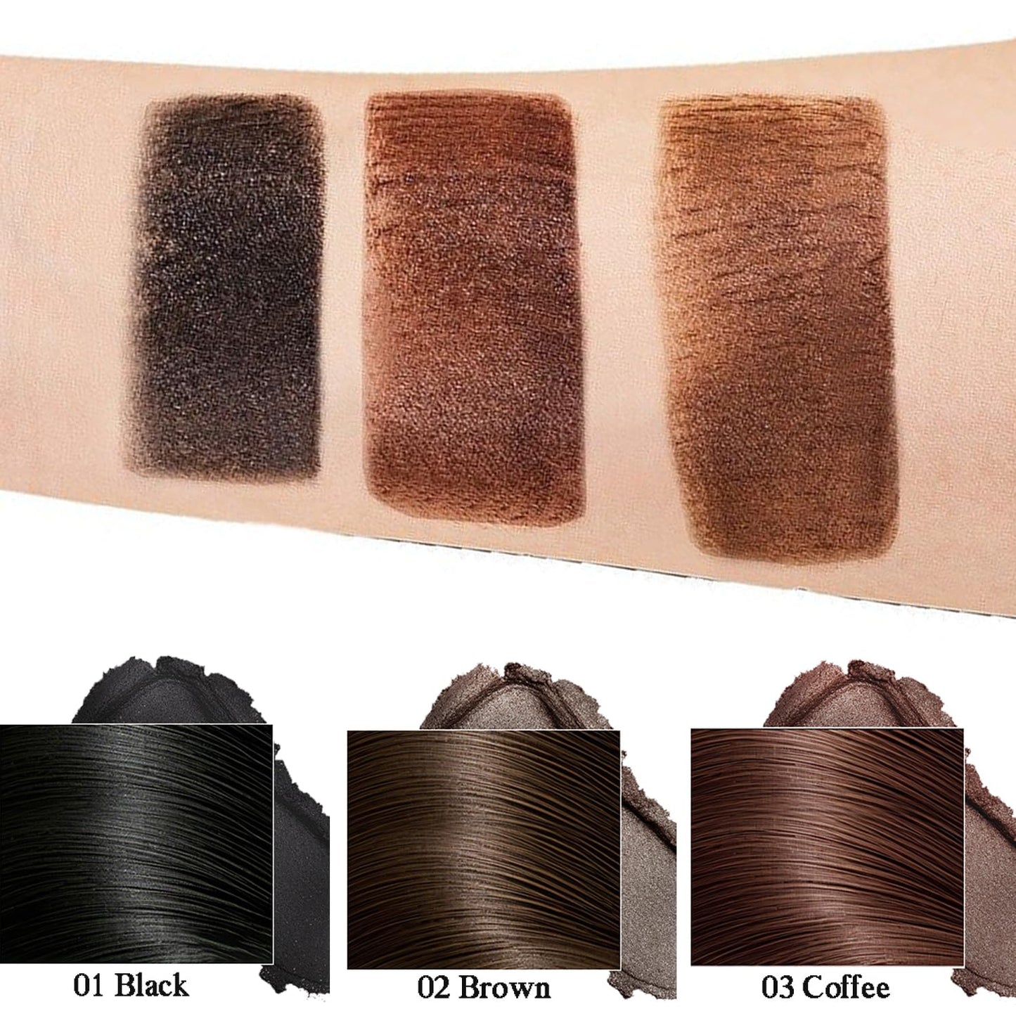 White Smoke Aaiffey Hair Touch-Up Stick, Root Touch Up Hair Color for Gray Coverage,Hairline Powder for Root Long Lasting Root Cover Up Thinning Edges,Quick Cover for Women & Men