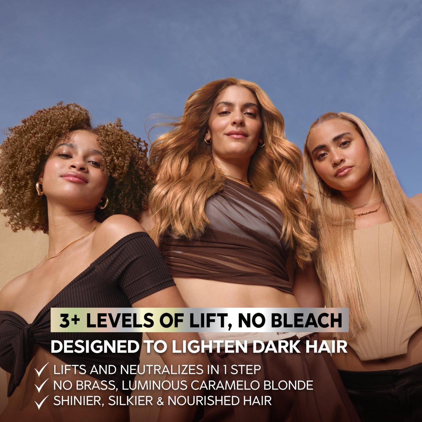 Slate Gray Garnier Nutrisse Ultra Color Hair Color, Permanent Hair Dye for Up to 8 Weeks of Bold, Vibrant Results, Vegan & Cruelty-Free, LC1 Hi-Lift Light Brown (Salted Caramelo), 2 Count