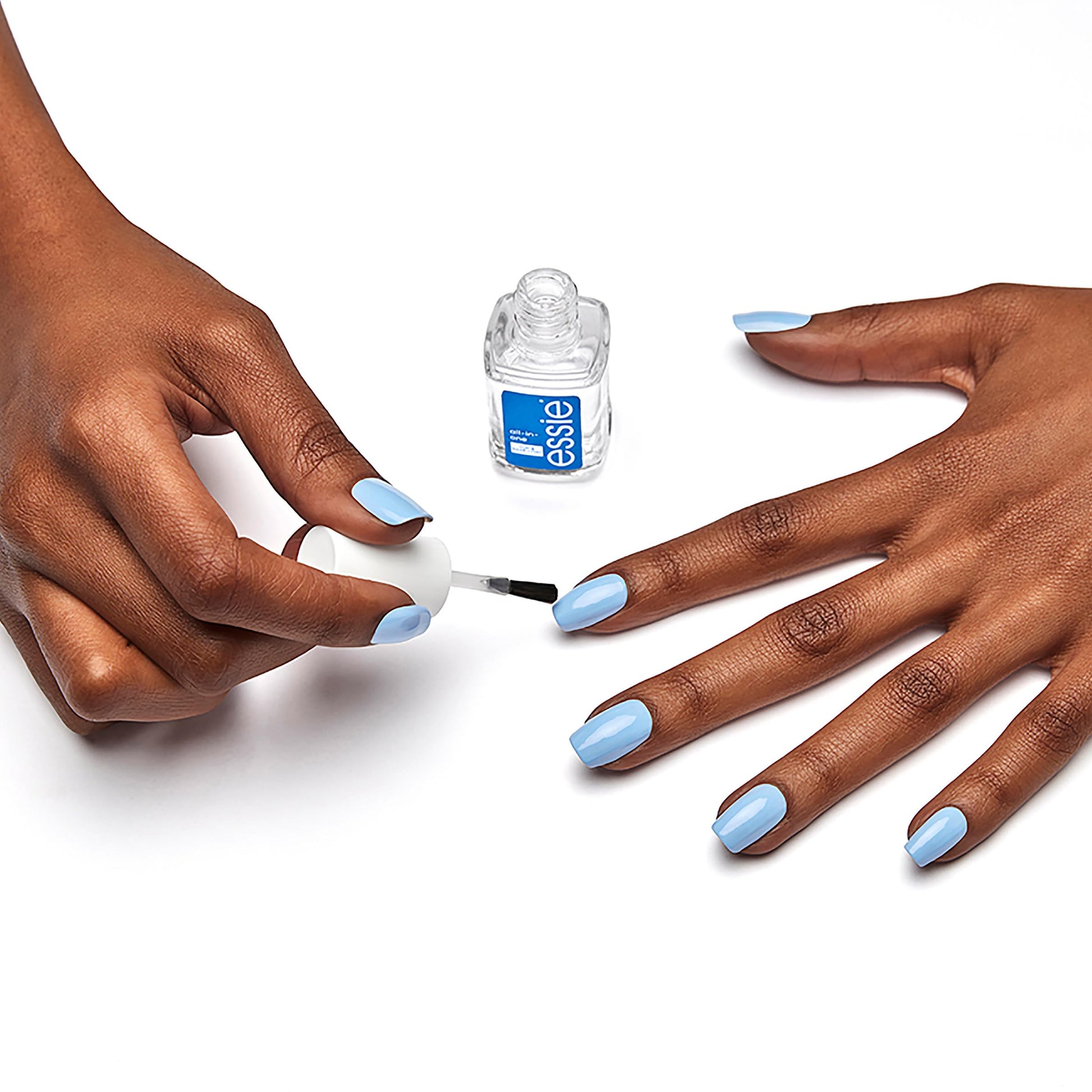 White Smoke essie All-In-One Base Coat + Top Coat + Strengthener Nail Polish, 0.46 Ounces (Packaging May Vary)