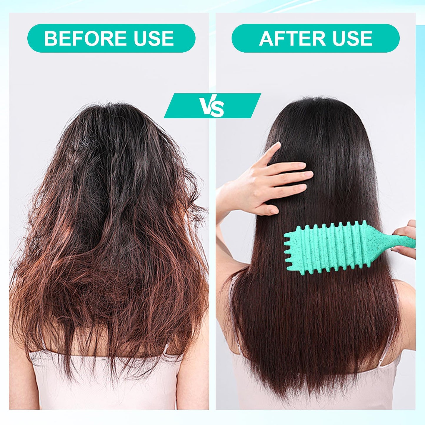 White Smoke Candy Brush,Curly Hair Brush,Curl Defining Brush,Shaping and Defining Curls for Women Hair Brush for Combing and Shaping,Reduce Pulling and Curl Separation For Defined Curls(green)