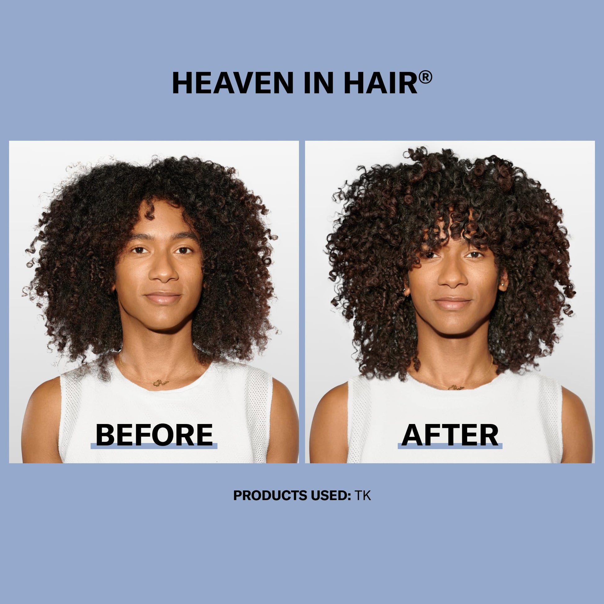 Dark Gray DevaCurl Heaven in Hair Moisturizing Deep Conditioner, 8 oz | Eases Detangling | Nourishes and Soften Curls