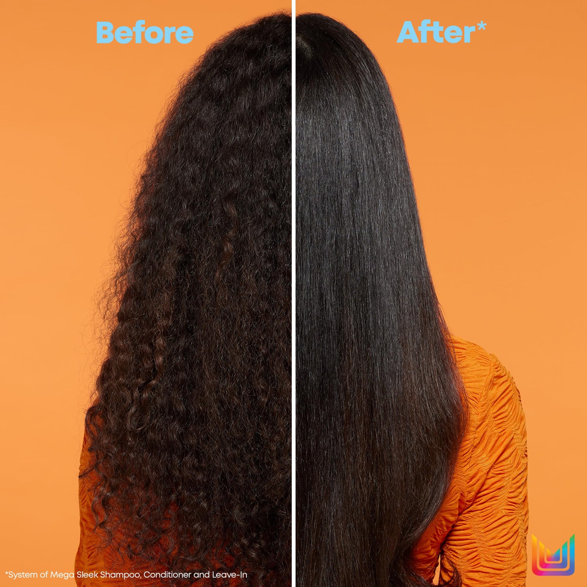 Sandy Brown Matrix Mega Sleek Shampoo - Anti-Frizz Moisturizing Shampoo, Smoothing and Detangling, For Dry & Damaged Hair, Salon Professional Formula, With Shea Butter, Vegan, 10.1 FL Oz