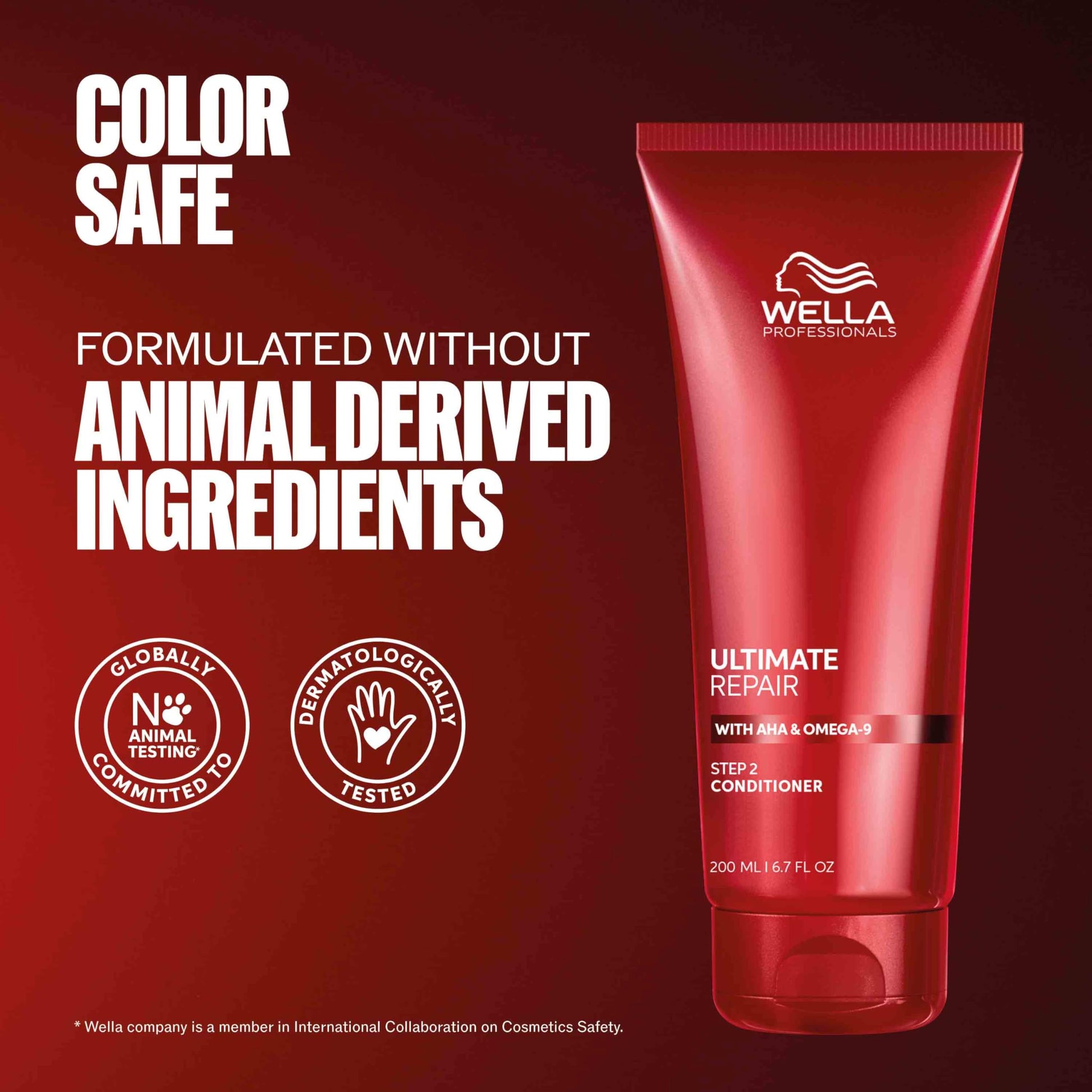 Dark Red Wella Professionals ULTIMATE REPAIR Conditioner for Damaged Hair | Deeply Nourishing | Replenishes & Repairs | 6.7 Fl Oz - Packaging May Vary