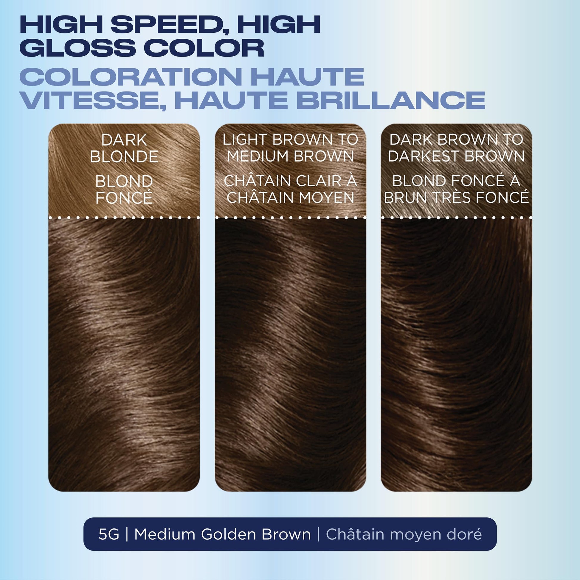 Black Clairol Nice'N Easy 10 Permanent Hair Dye, 5G Medium Golden Brown Hair Color, Pack of 1