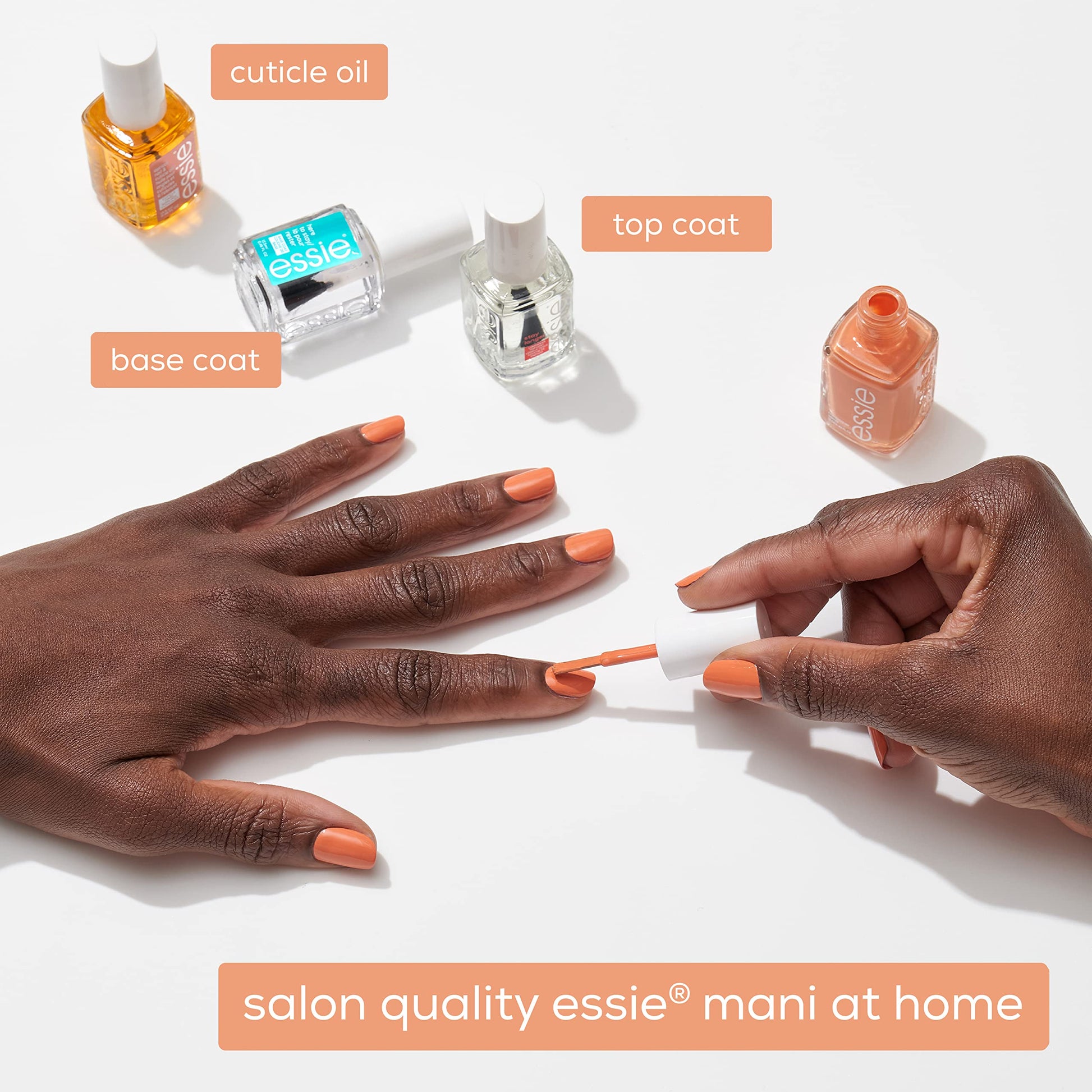 Misty Rose essie Salon-Quality Nail Polish, 8-Free Vegan, Push Play Collection, Yellow, Sunshine Be Mine, 0.46 oz.