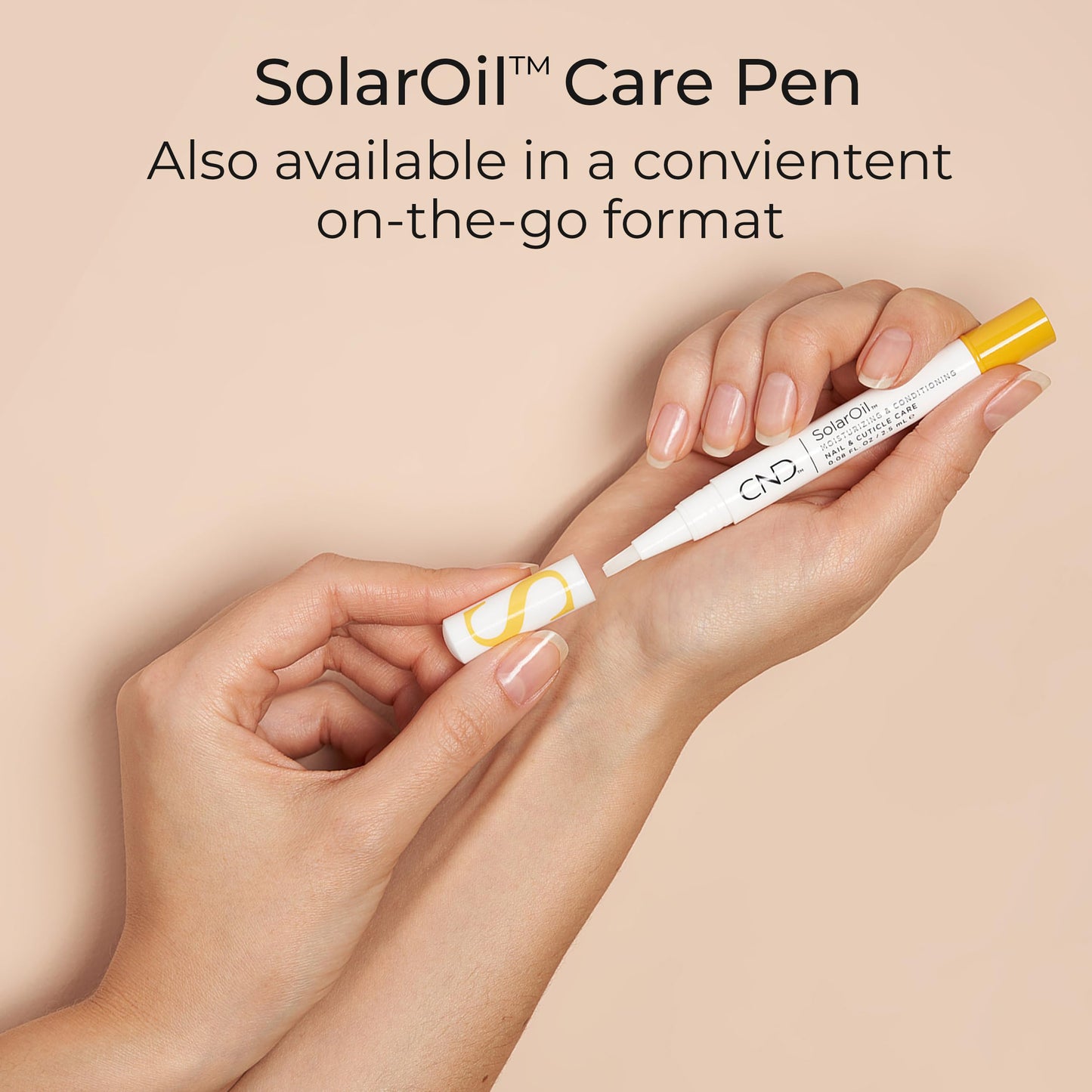 Wheat CND SolarOil Cuticle Oil, Natural Blend Of Jojoba, Vitamin E, Rice Bran and Sweet Almond Oils, Moisturizes and Conditions Skin, 0.25 fl oz