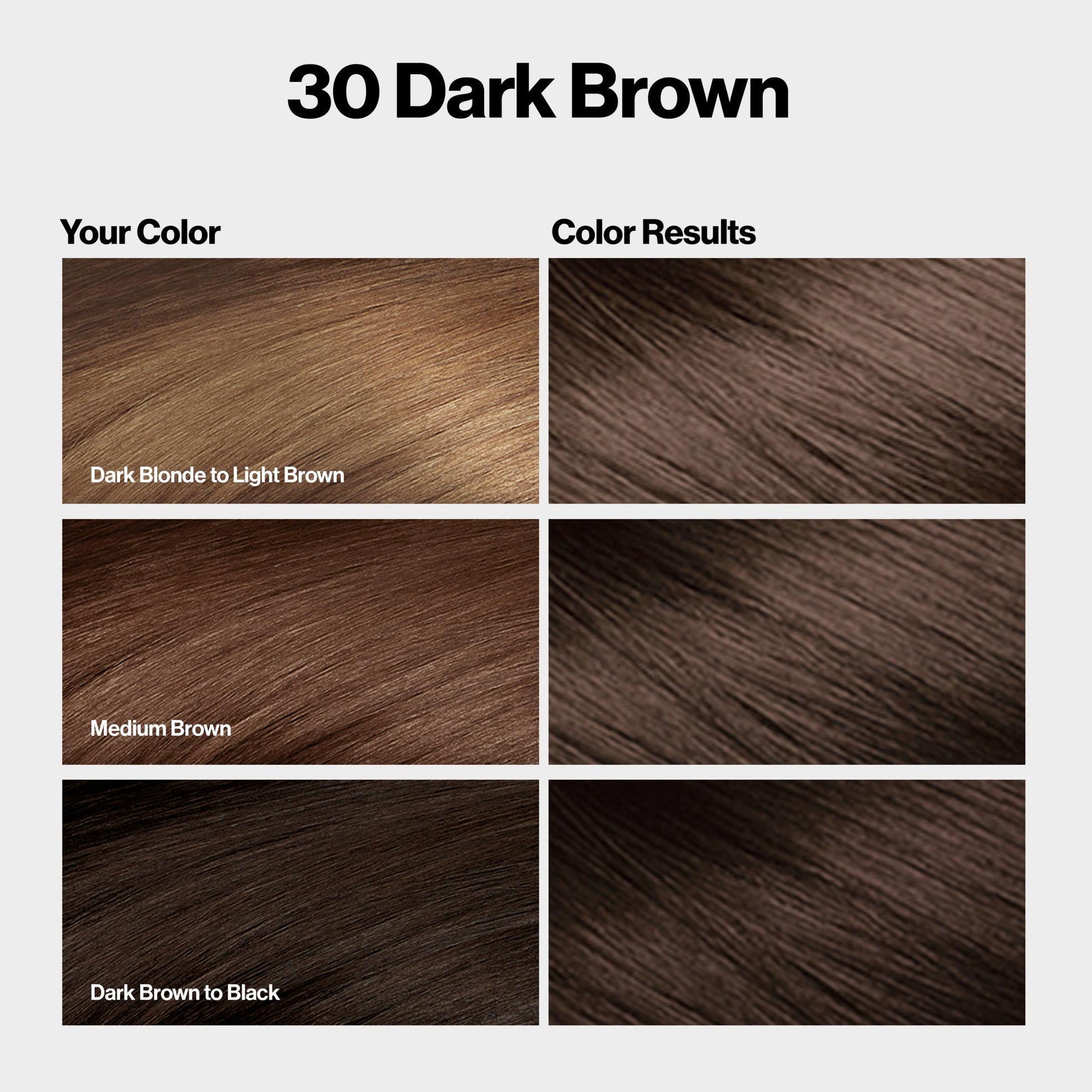 Lavender Revlon ColorSilk with Bond Repair Complex, Brown Permanent Hair Color, 100% Gray Coverage, Ammonia Free Hair Dye, Vegan Keratin, 30 Dark Brown (Pack of 3)