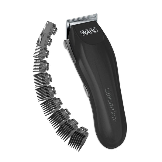 White Smoke Wahl Men's Cordless Hair Clippers, Lithium-Ion Rechargeable Kit – 2-Hour Run Time, 15-Minute Quick Charge, Self-Sharpening Precision Blades, Hair Trimmer for Men - Model 79608