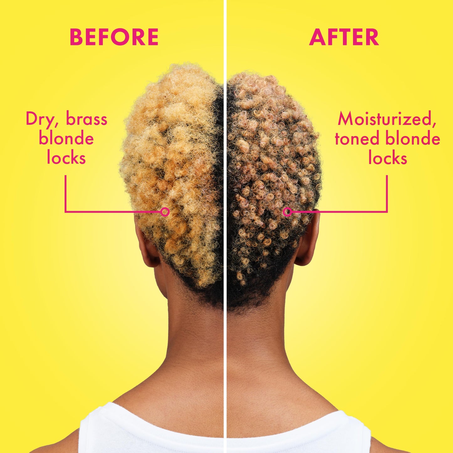 Light Goldenrod Mielle Kalahari Melon & Aloe Vera Purple Conditioner, Blonde Radiance Toning Conditioner for Brassy Hair, Moisturizing & Color-Safe for Blonde & Textured Hair, Sulfate-Free, 12 Ounce