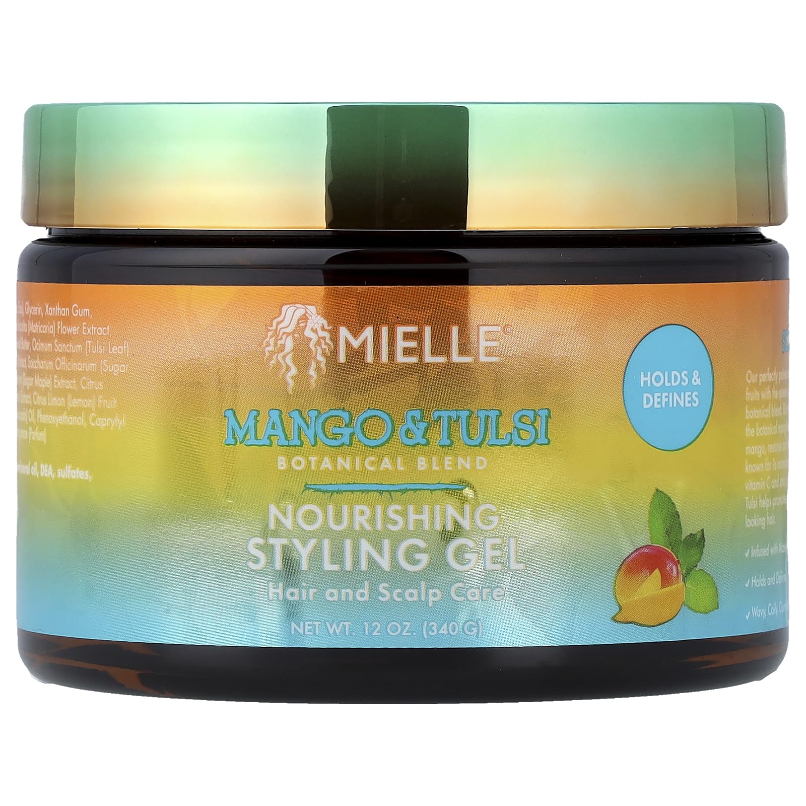 Black Mielle Nourishing Styling Gel Mango & Tulsi 12 Oz (Pack of 1)