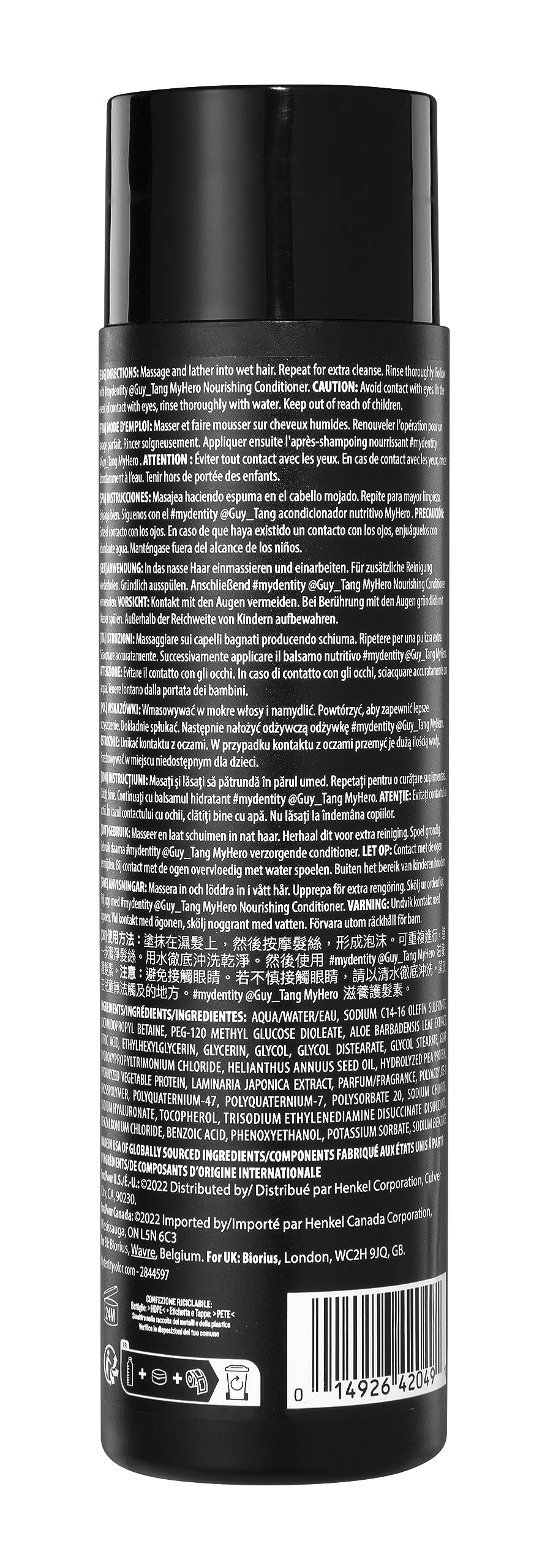 Dim Gray #mydentity #MyHero Nourishing Shampoo, 10 oz | Hyaluronic Acid | Reduces frizz for up to 48 hours | Protects Color Vibrancy