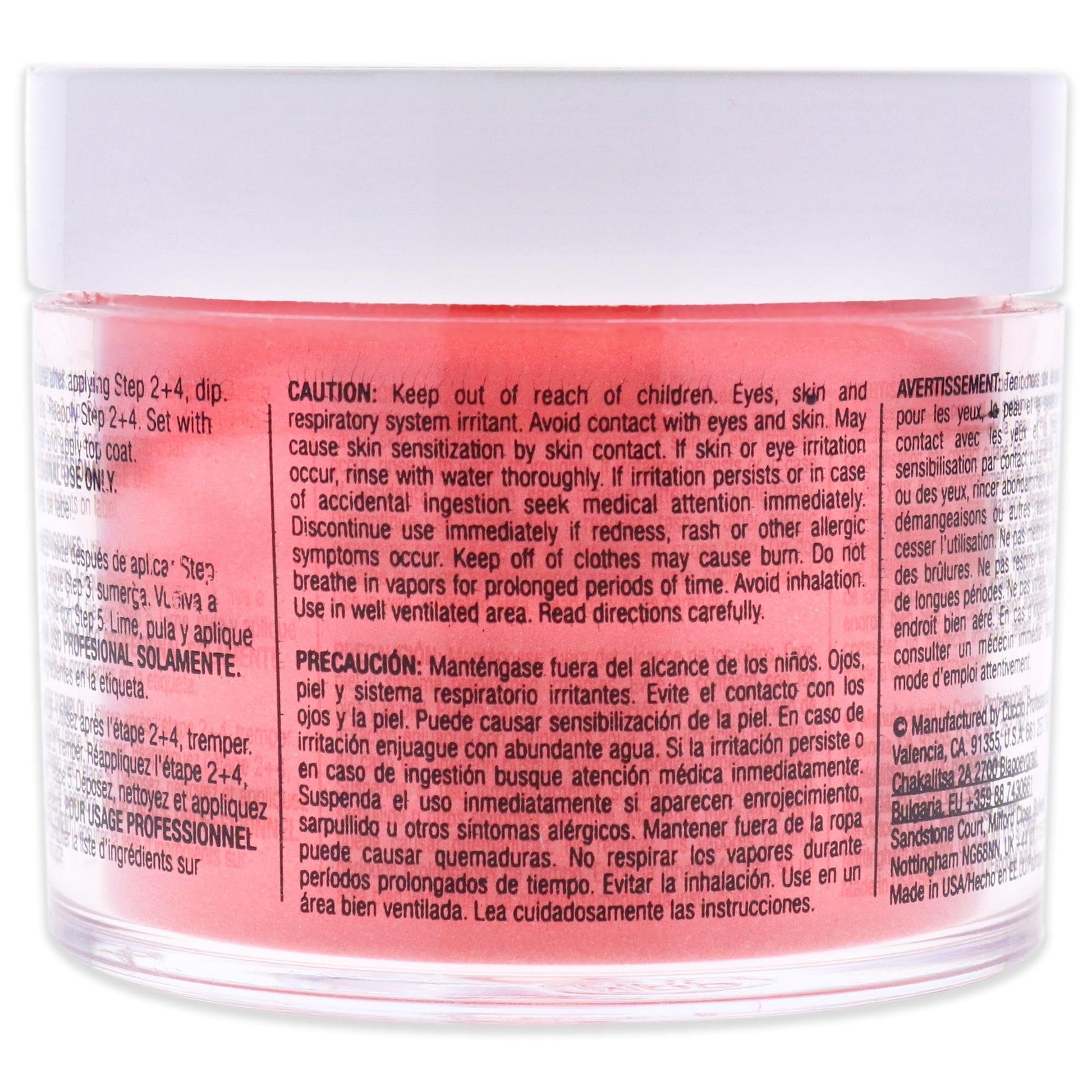 Light Gray Cuccio Pro Powder Polish Nail Colour Dip System - Chillin In Chile for Women - 1.6 oz Nail Powder