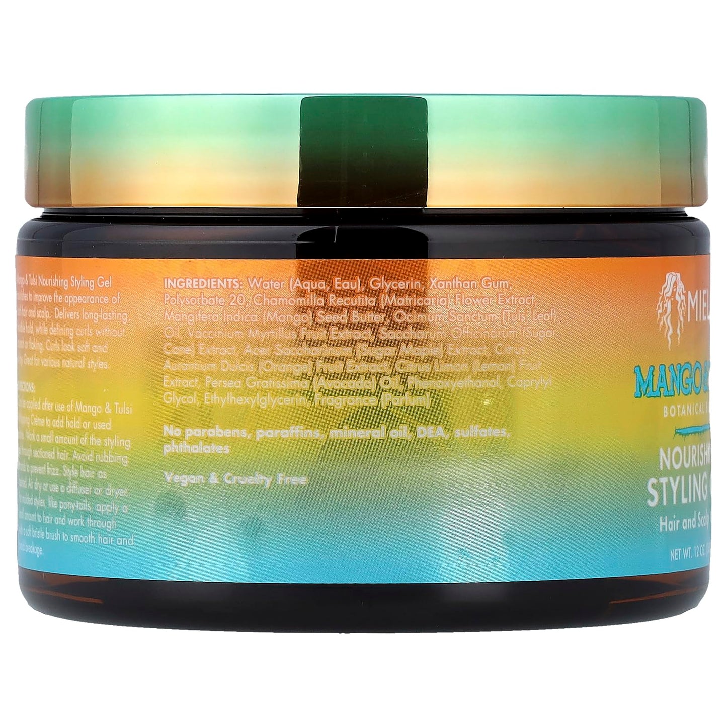 Black Mielle Nourishing Styling Gel Mango & Tulsi 12 Oz (Pack of 1)
