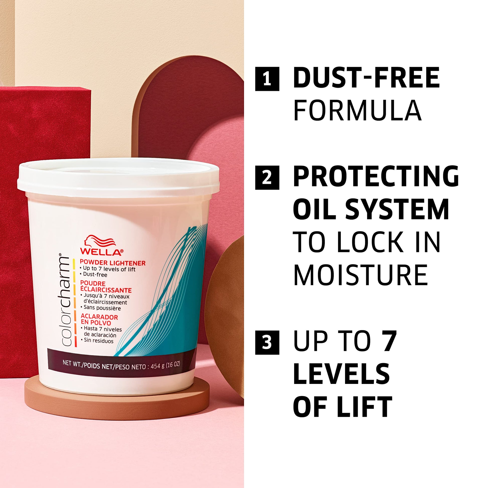 White Smoke WELLA colorcharm 10 Vol Cream Developer, for Optimal Gray Blending and Rich, Multi-Dimensional End Results, 15.4 oz + WELLA colorcharm Powder Hair Lightener, Up to 7 levels of lift, Dust-free formula