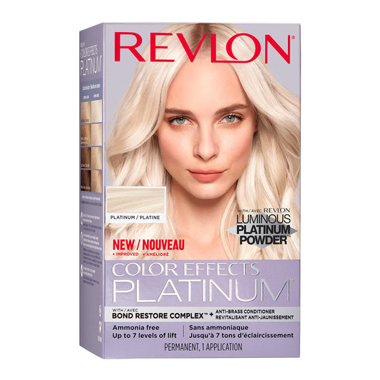 Peach Puff Revlon Color Effects Permanent Highlighting Kit, Ammonia & Paraben Free Hair Dye, 60 Platinum, 8 Oz (Pack of 1)
