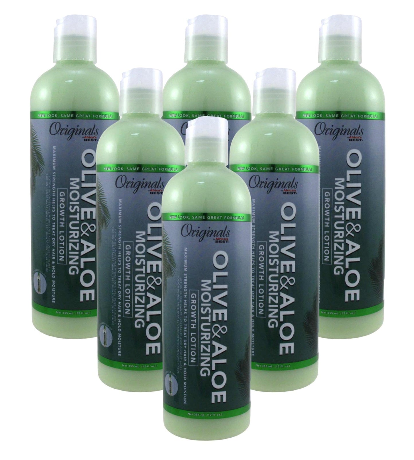 White Smoke Africas Best Orig Olive Oil Max Strength Grow Lotion 12 Ounce (355ml) (6 Pack)