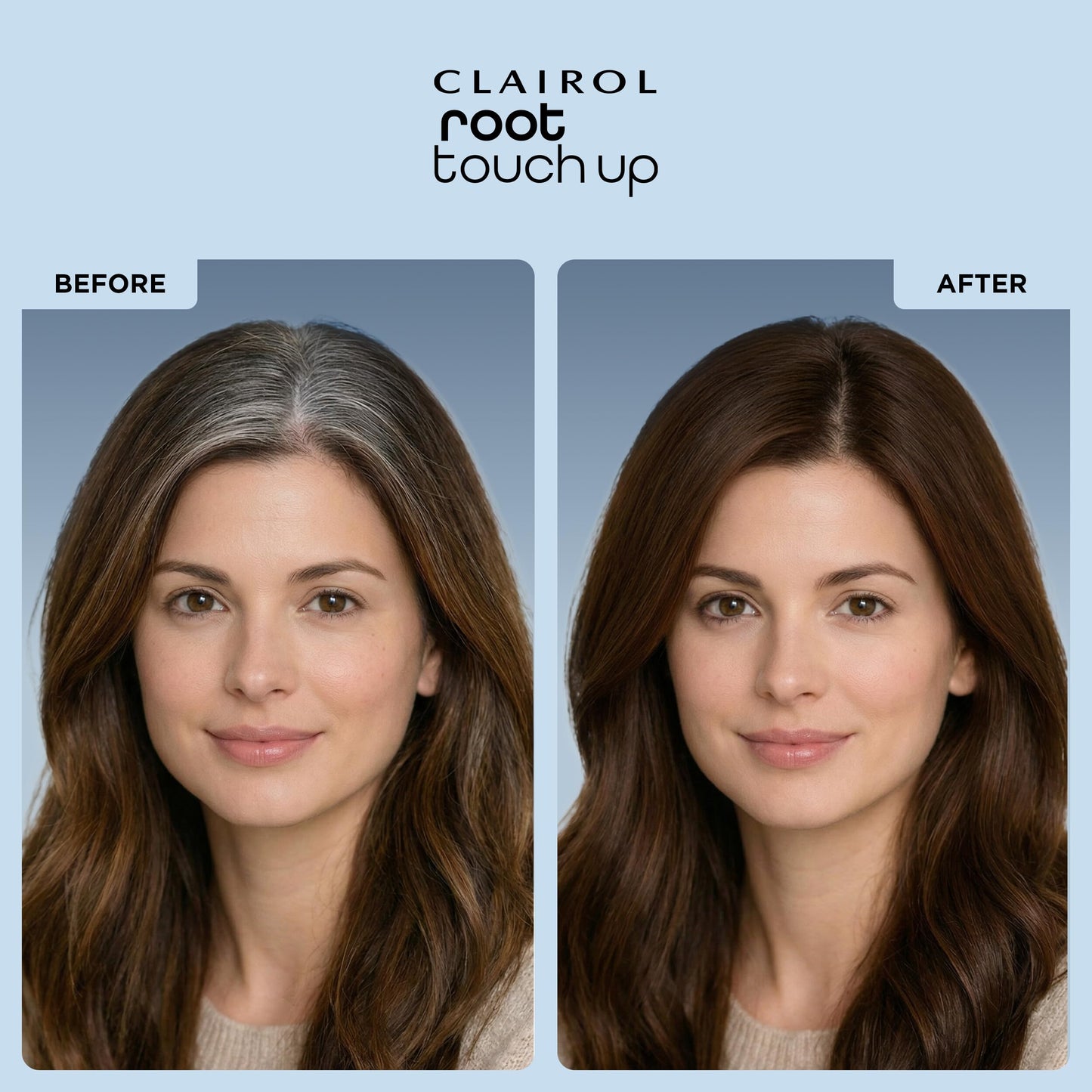 Light Gray Clairol Root Touch-Up Temporary Hair Coloring Spray, Medium Brown Hair Color | Instant Natural-Looking Gray Root Coverage | Ammonia Free | Lightweight Formula | Pack of 1