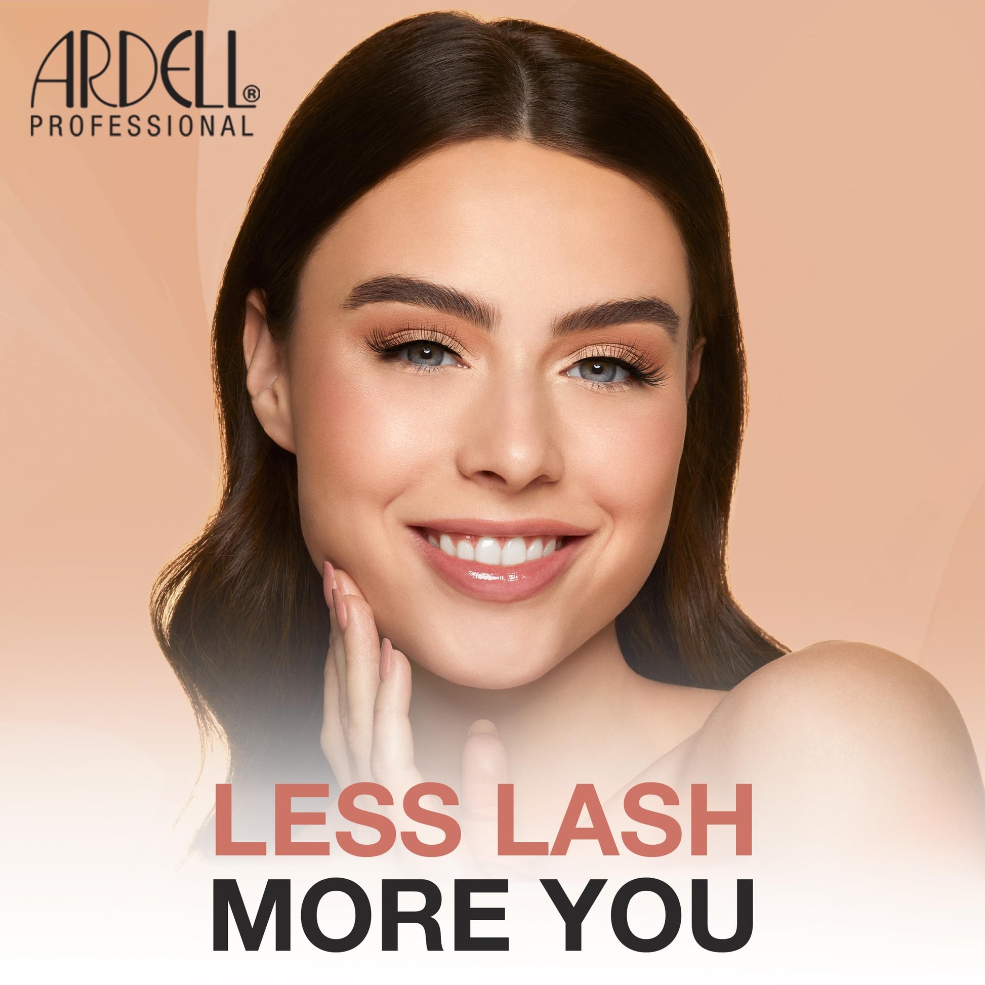 Tan Ardell Half Naked Lashes 434 – Natural Half Lashes for Outer Corner, Soft & Flattering Fit Wispy Volume False Eyelashes, Includes DUO Lash Glue 1g