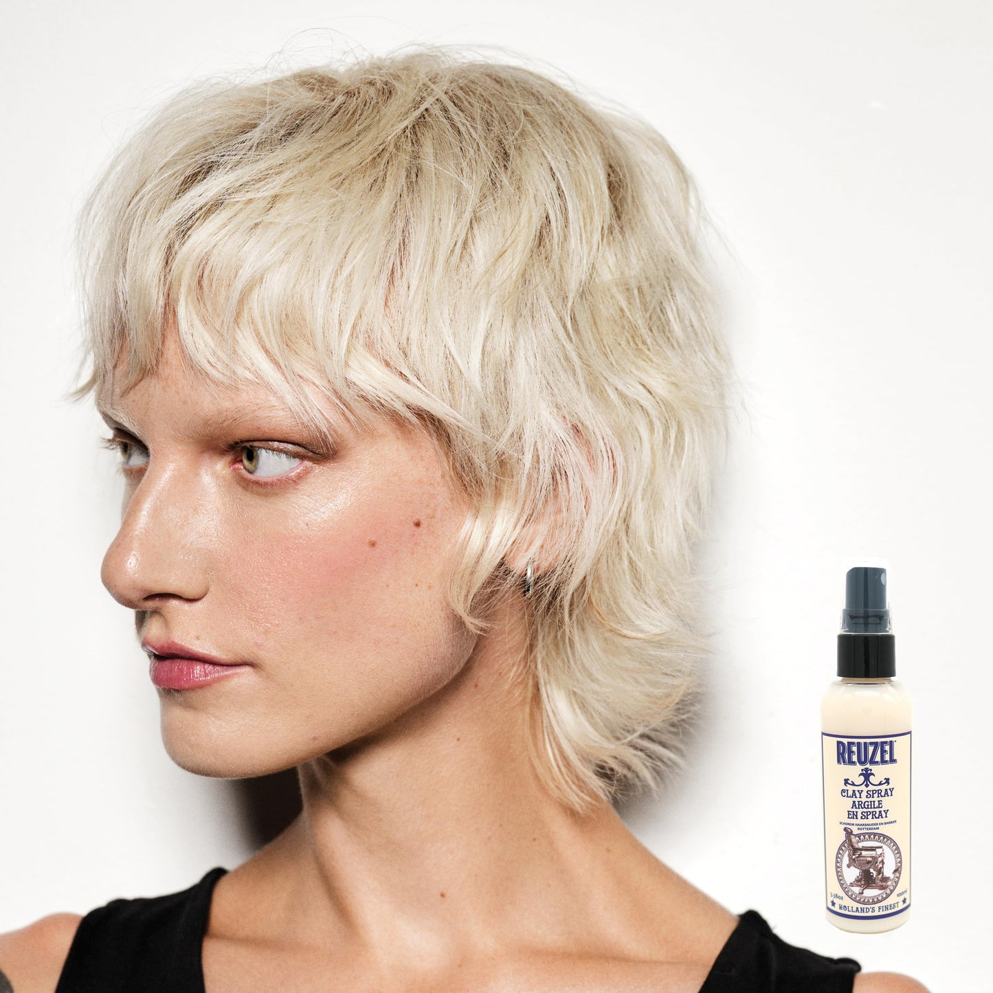 White Smoke Reuzel Clay Spray, Adds Texture and Definition, 3.38 oz