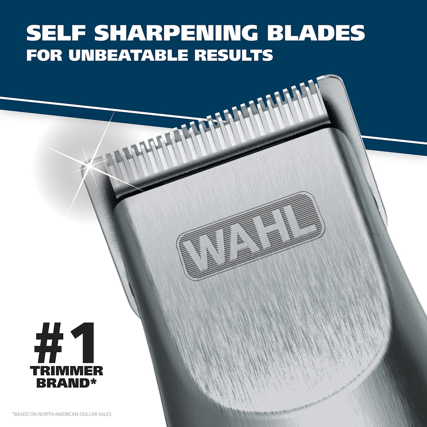 White Smoke Wahl Groomsman Cord/Cordless Hair Trimmer kit for Men for Mustaches, Hair, Nose Hair, and Light Detailing and Grooming with Bonus Wet/Dry Electric Battery Nose Trimmer – Model 5623V