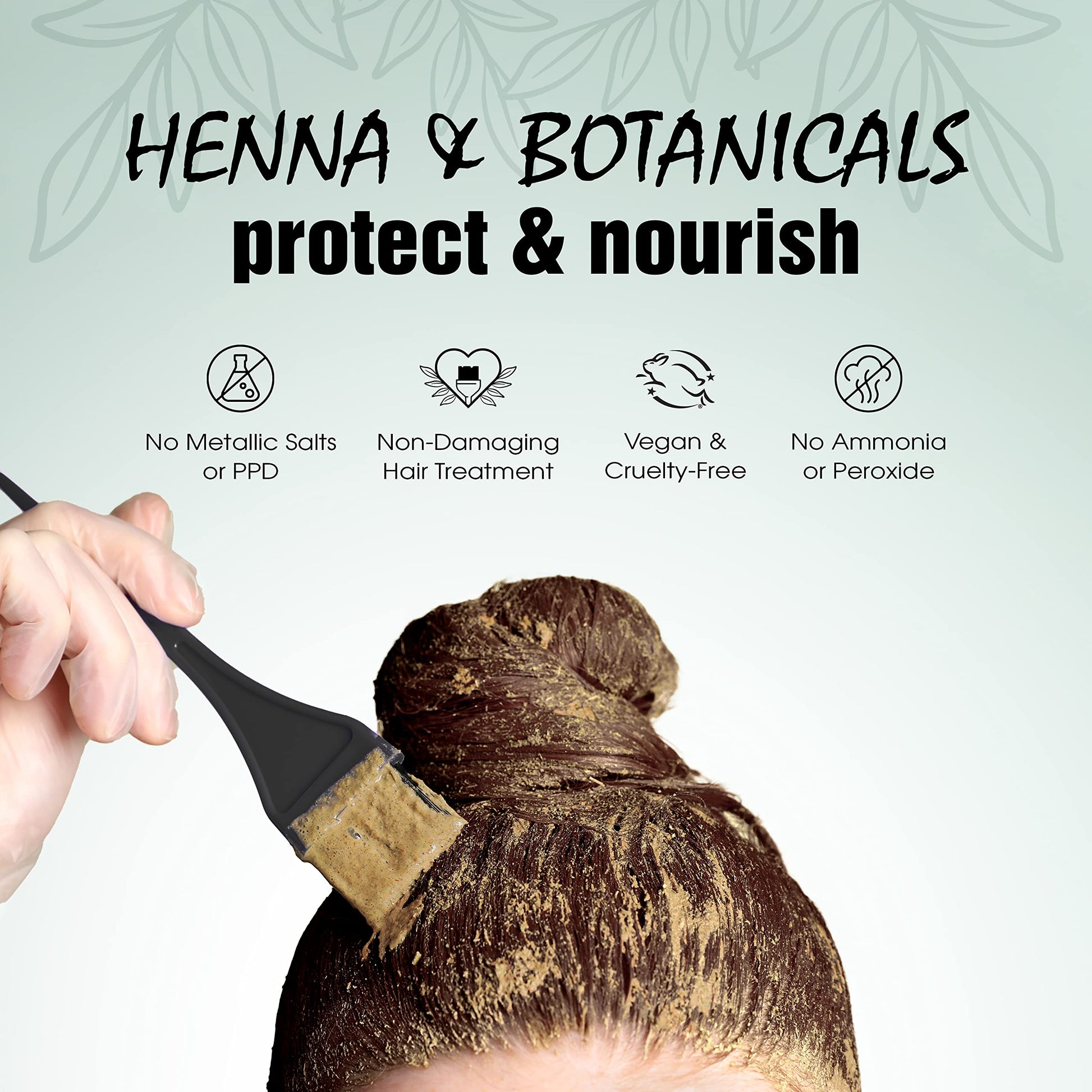 White Smoke Light Mountain Henna Hair Color & Conditioner - Dark Brown Hair Dye for Men/Women, Organic Henna Leaf Powder and Botanicals, Chemical-Free, Semi-Permanent Hair Color, 4 Oz (Pack of 3)