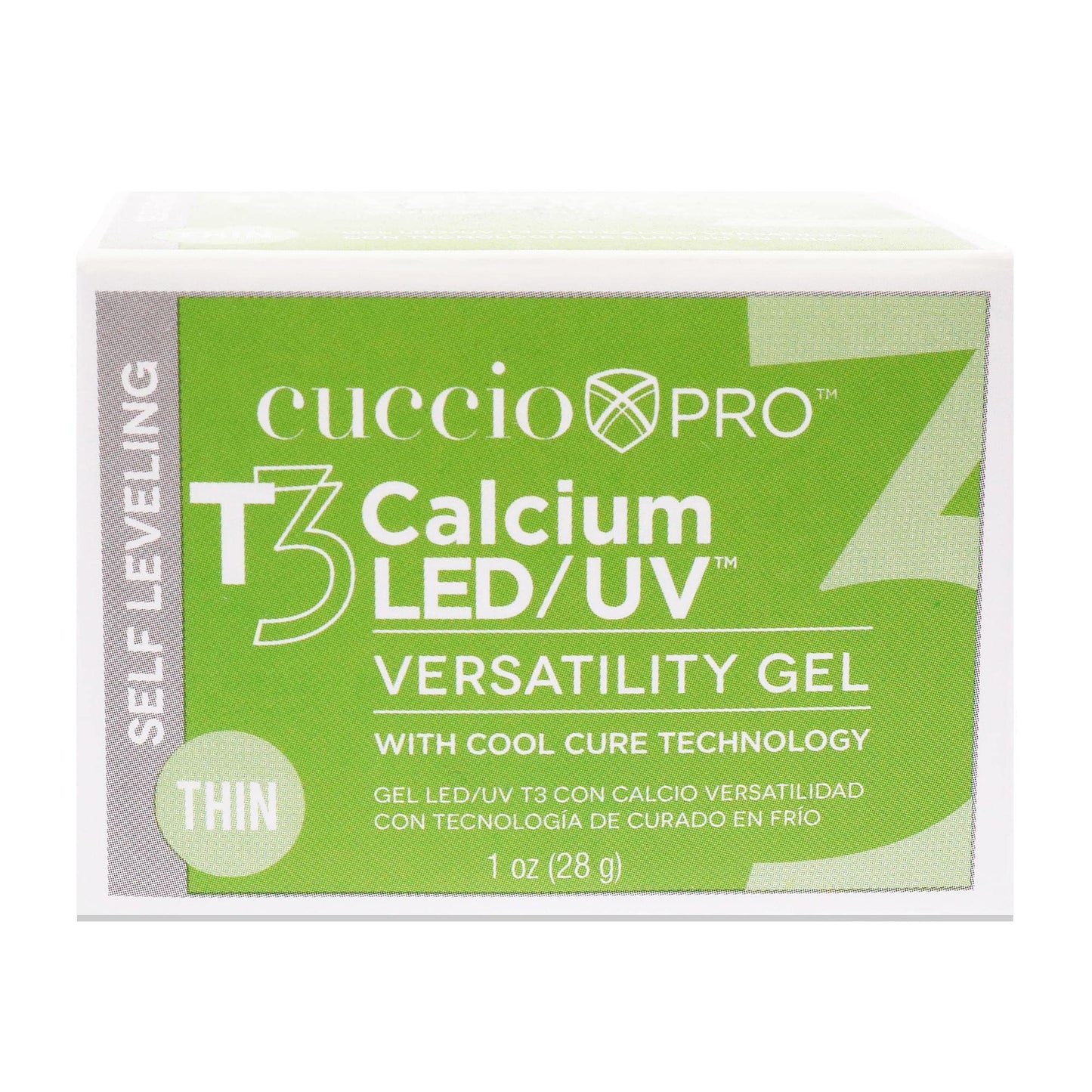 Dark Khaki Cuccio Pro T3 LED/UV Cool Cure Versatility Gel - Self-Levelling Gel With Calcium - Incredibly Flexible - Strong Adhesion - High Shine Finish - Fast Application - Pink - 1 Oz Nail Gel