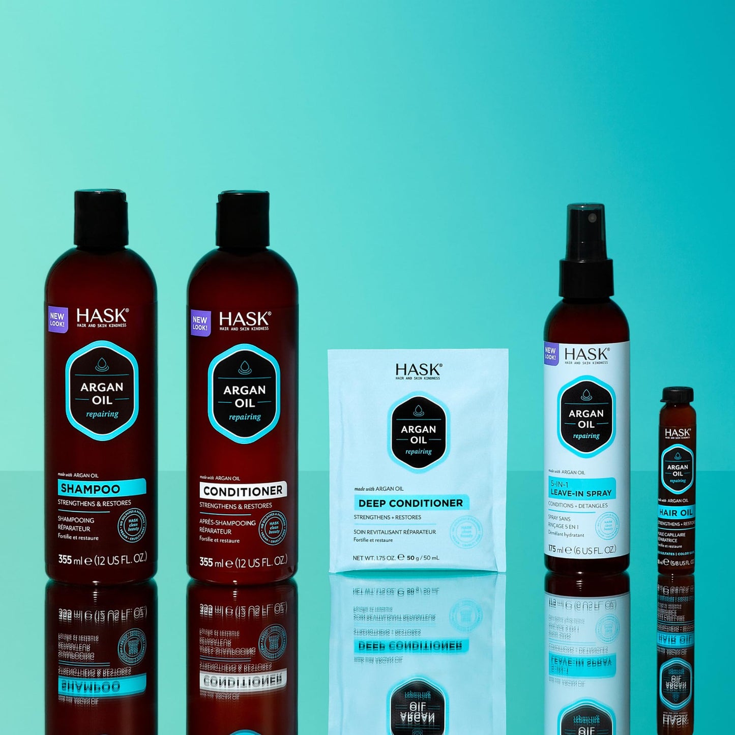 Medium Turquoise HASK ARGAN OIL - Conditioner