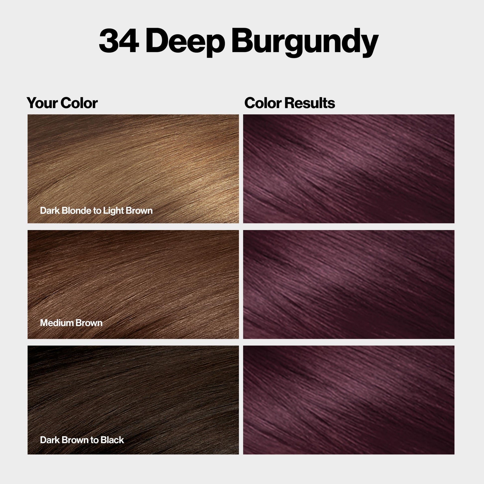 Lavender Revlon ColorSilk with Bond Repair Complex, Burgundy Permanent Hair Color, 100% Gray Coverage, Ammonia Free Hair Dye, Vegan Keratin, 34 Deep Burgundy (Pack of 3)
