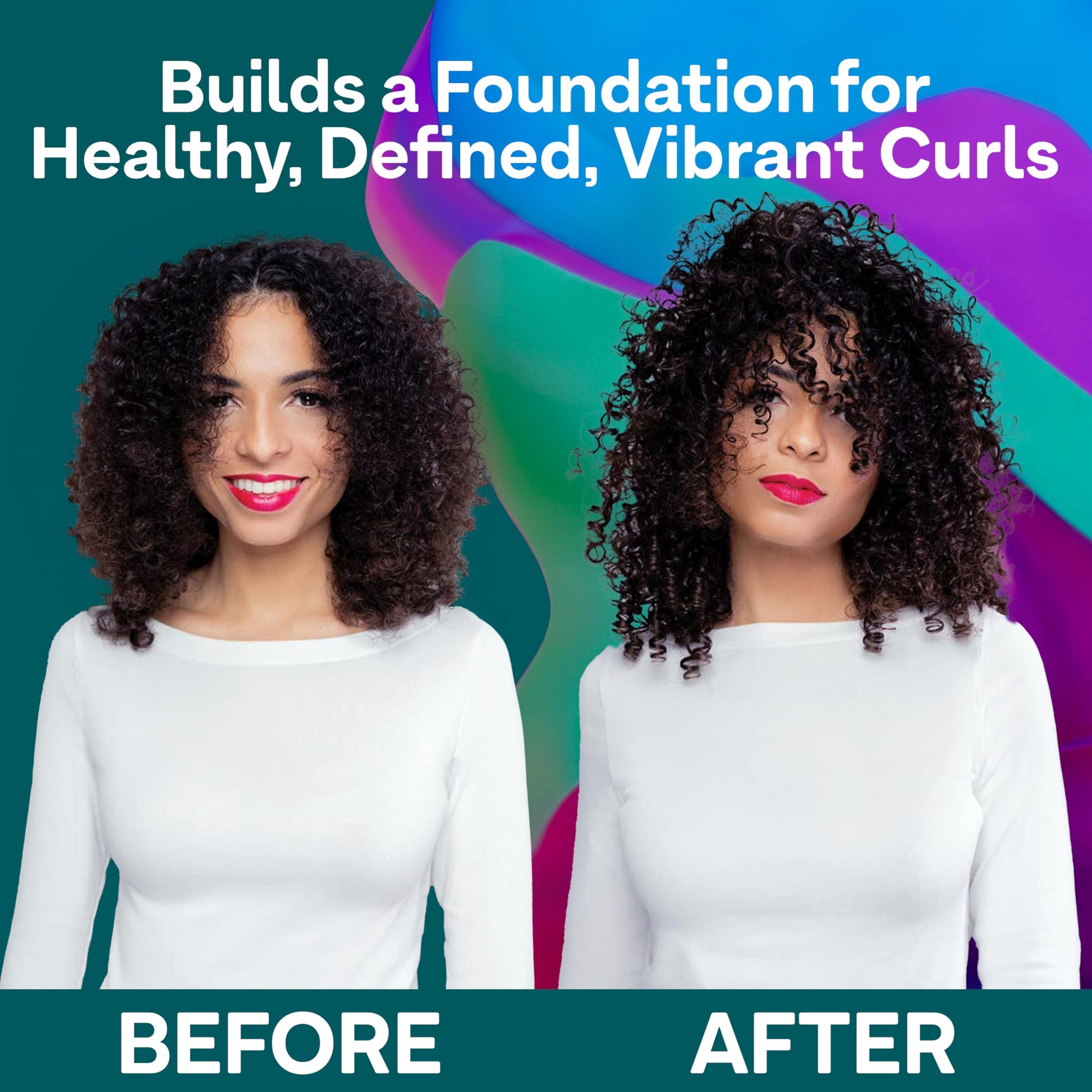 Lavender Colorproof Curl Shampoo for Women Curly Hair Shampoo that Nourishes, Defines and Leaves Curls Soft Smooth, White Tea Scent