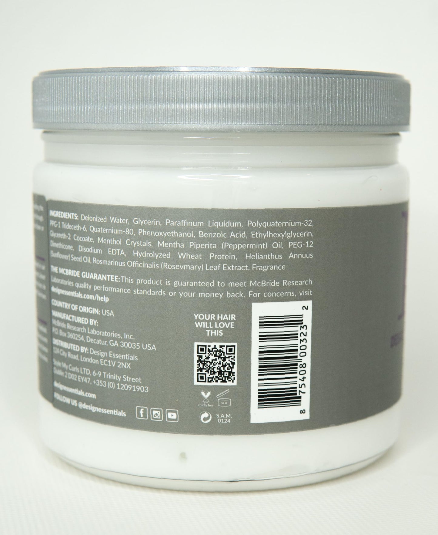 Light Slate Gray Design Essentials Rosemary & Mint Stimulating Super Moisturizing Conditioner for Dry, Thick, or Brittle Hair; Sulfate-Free, Stimulates Scalp, Moisturizes Hair, 32 Oz