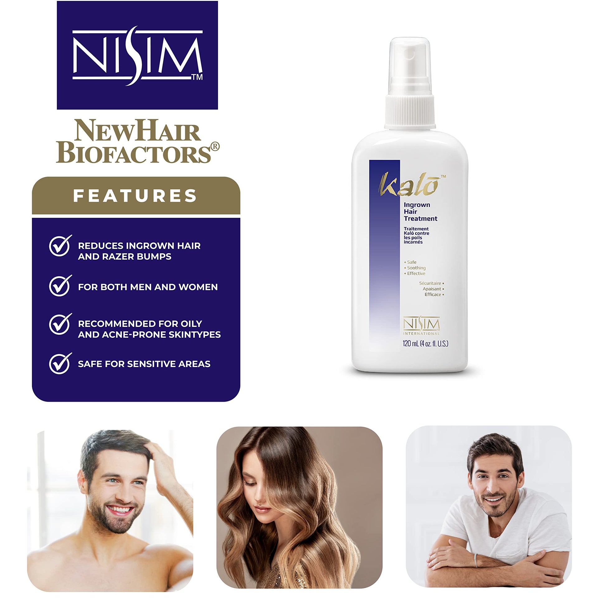 White Smoke NISIM - Kalo Ingrown Hair Treatment, 4 Oz