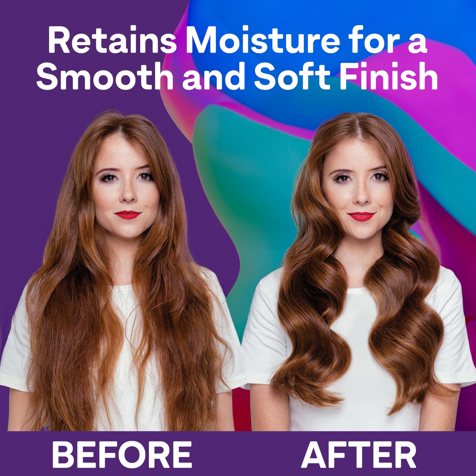 Dark Slate Blue Colorproof Moisture Styling Crème 6.7FL. Oz. Leave-In Moisturizing Heat and Color Protection Cream for Smooth & Soft Finish, Gingered Amber Scent