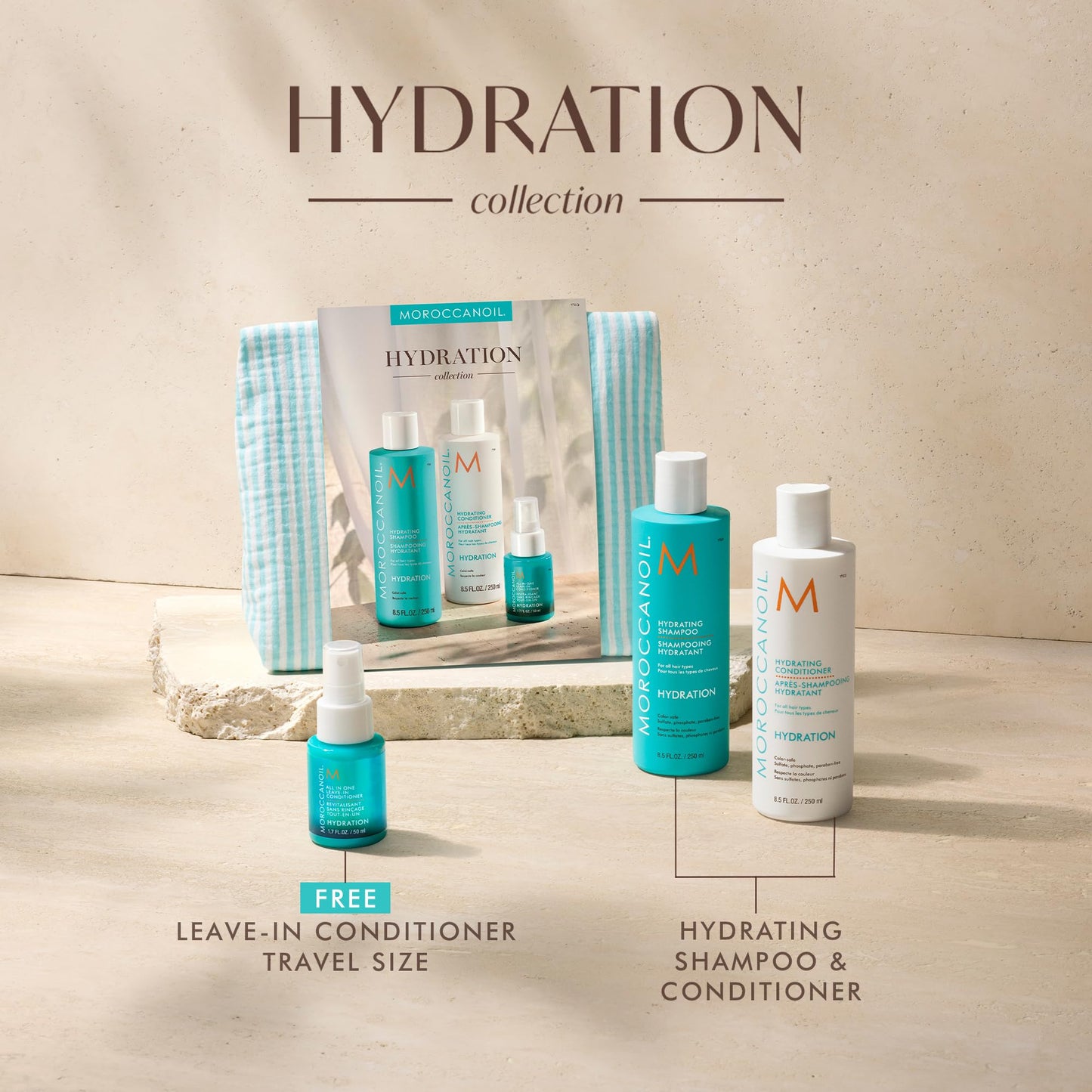 Light Gray Moroccanoil Hair Hydration Gift Set
