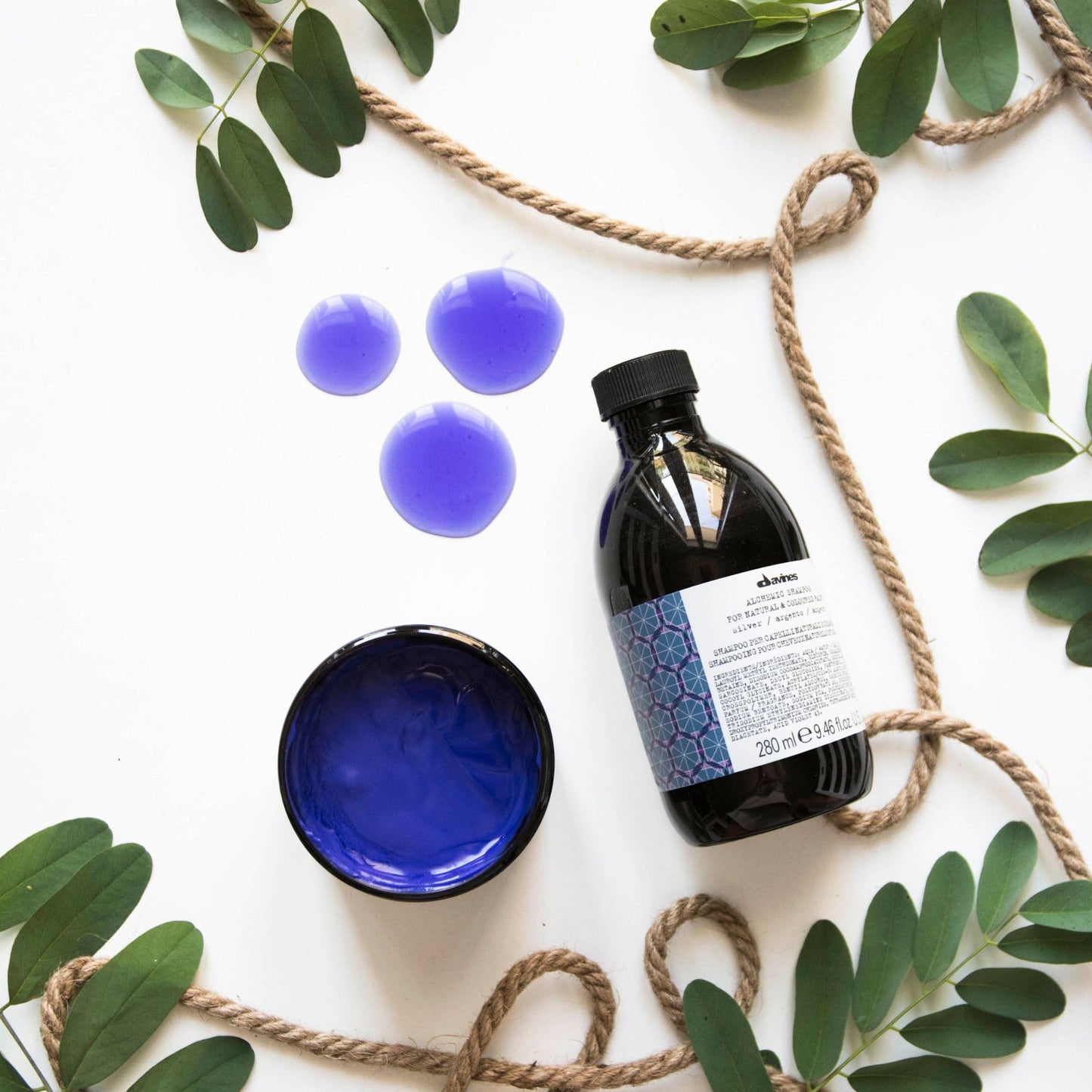 White Smoke Davines Alchemic Silver Shampoo