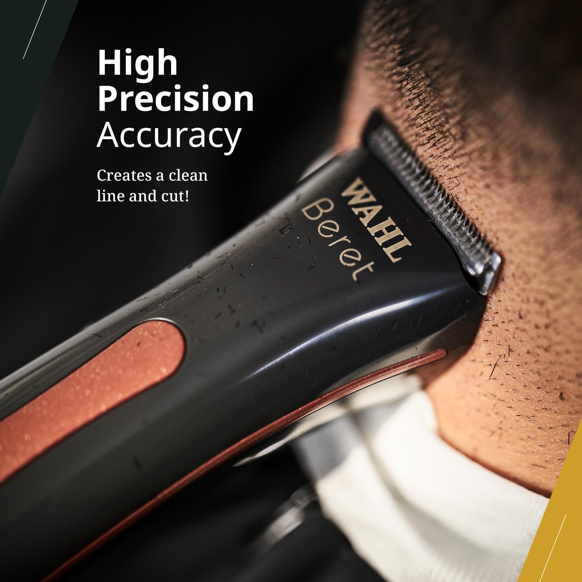 Black Wahl Professional Beret Trimmer Corded and Cordless Operation Lithium Ion Ultra Quiet