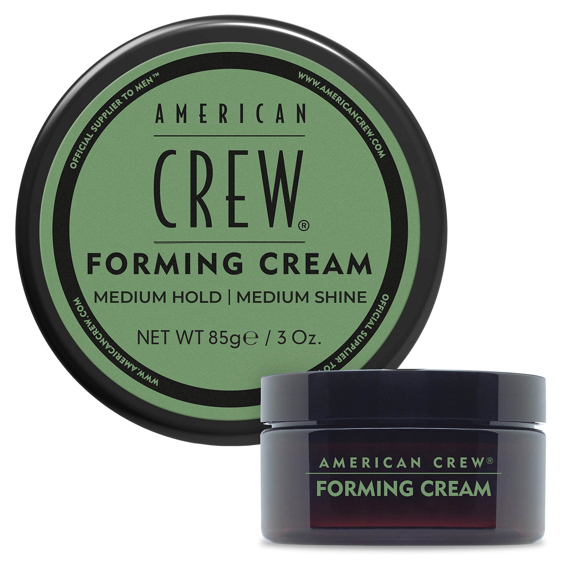 White Smoke American Crew Men's Hair Forming Cream, Like Hair Gel with Medium Hold & Medium Shine, 3 oz