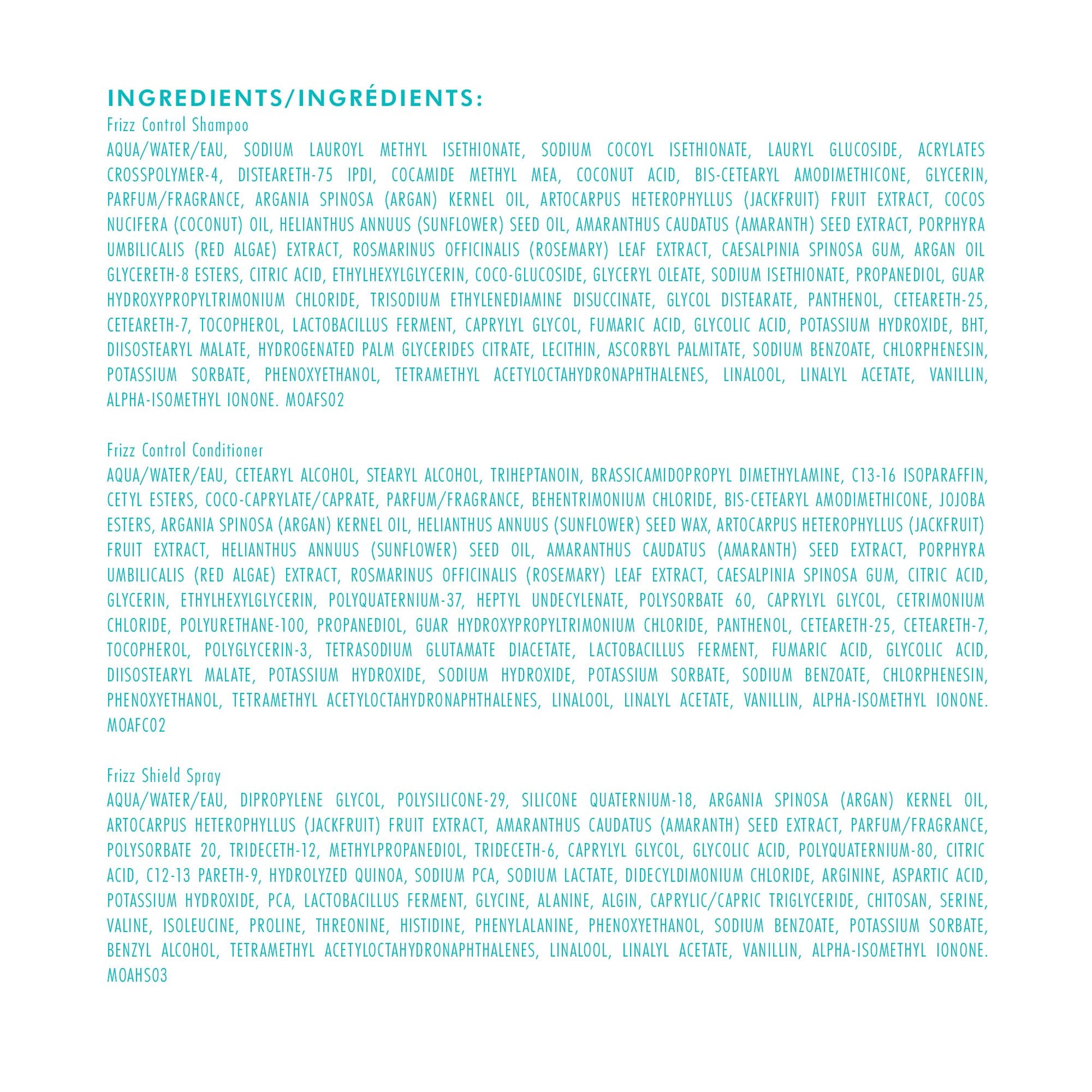 Lavender Moroccanoil Hair Frizz Control Gift Set